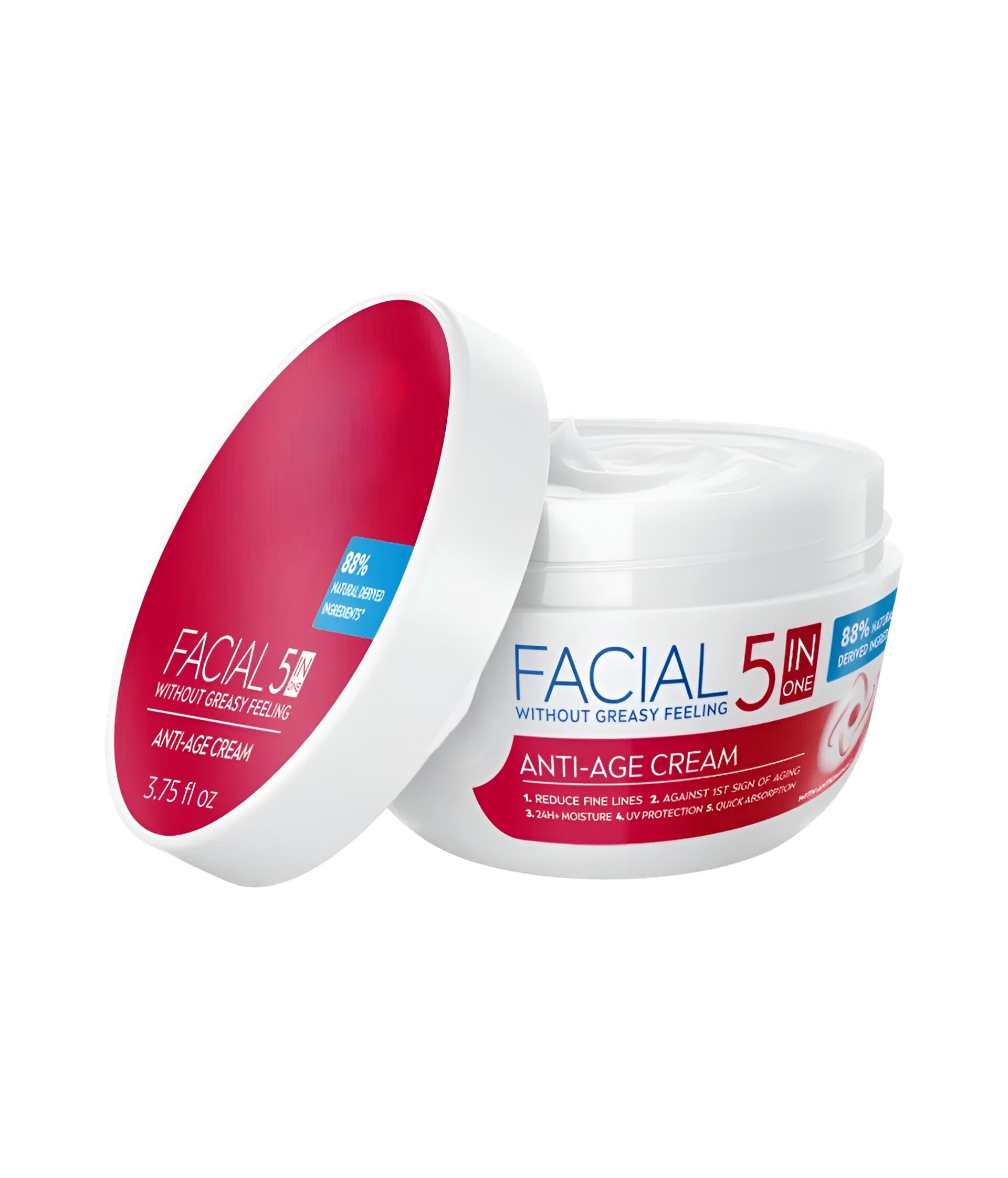 ivea Antiarrugas Crema Facial 5en1 con Extracto de Perlas – - Product Imagery