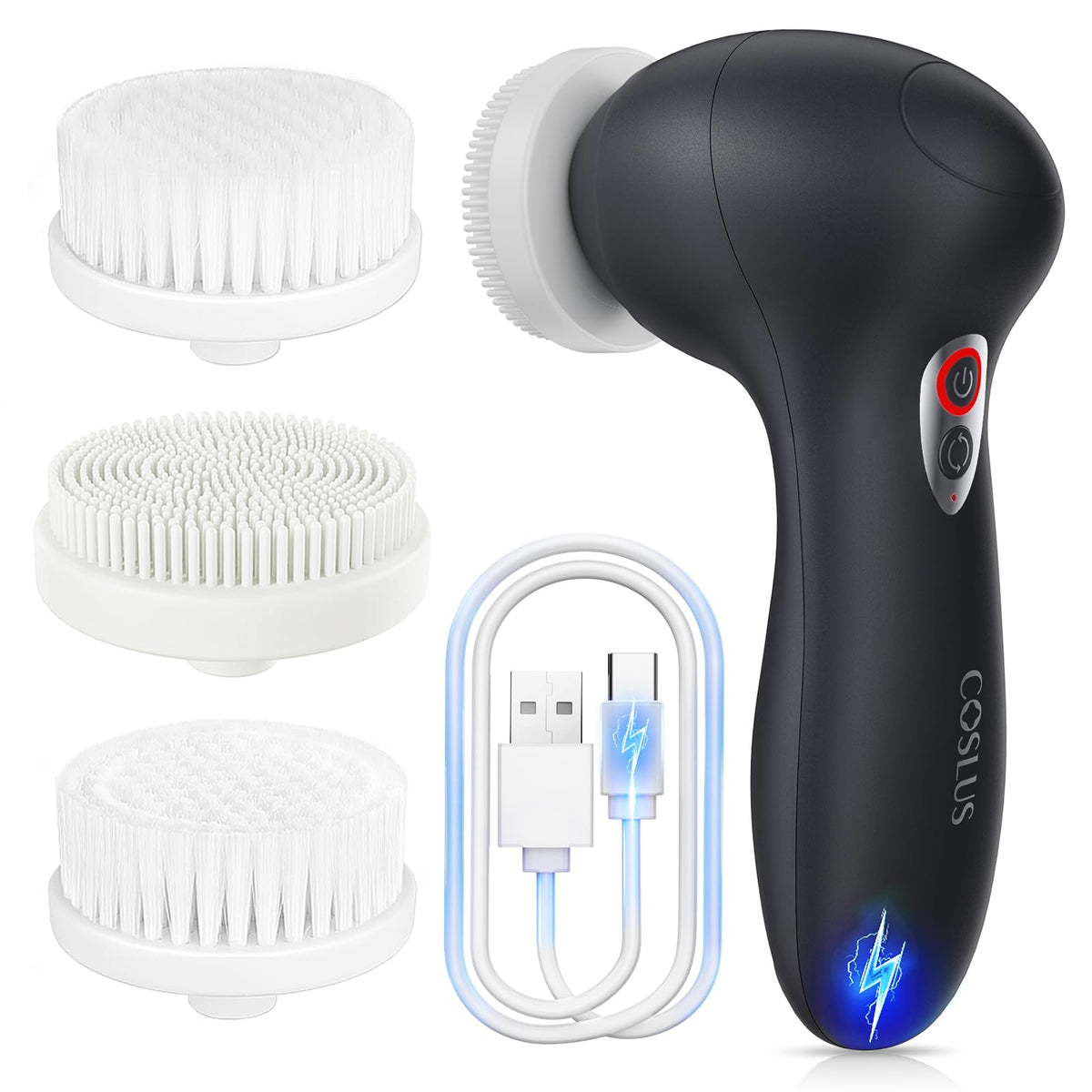 COSLUS FBX04 Facial Cleansing Brush 3 in 1 Face Scrubber - COSLUS Official Imagery - 2