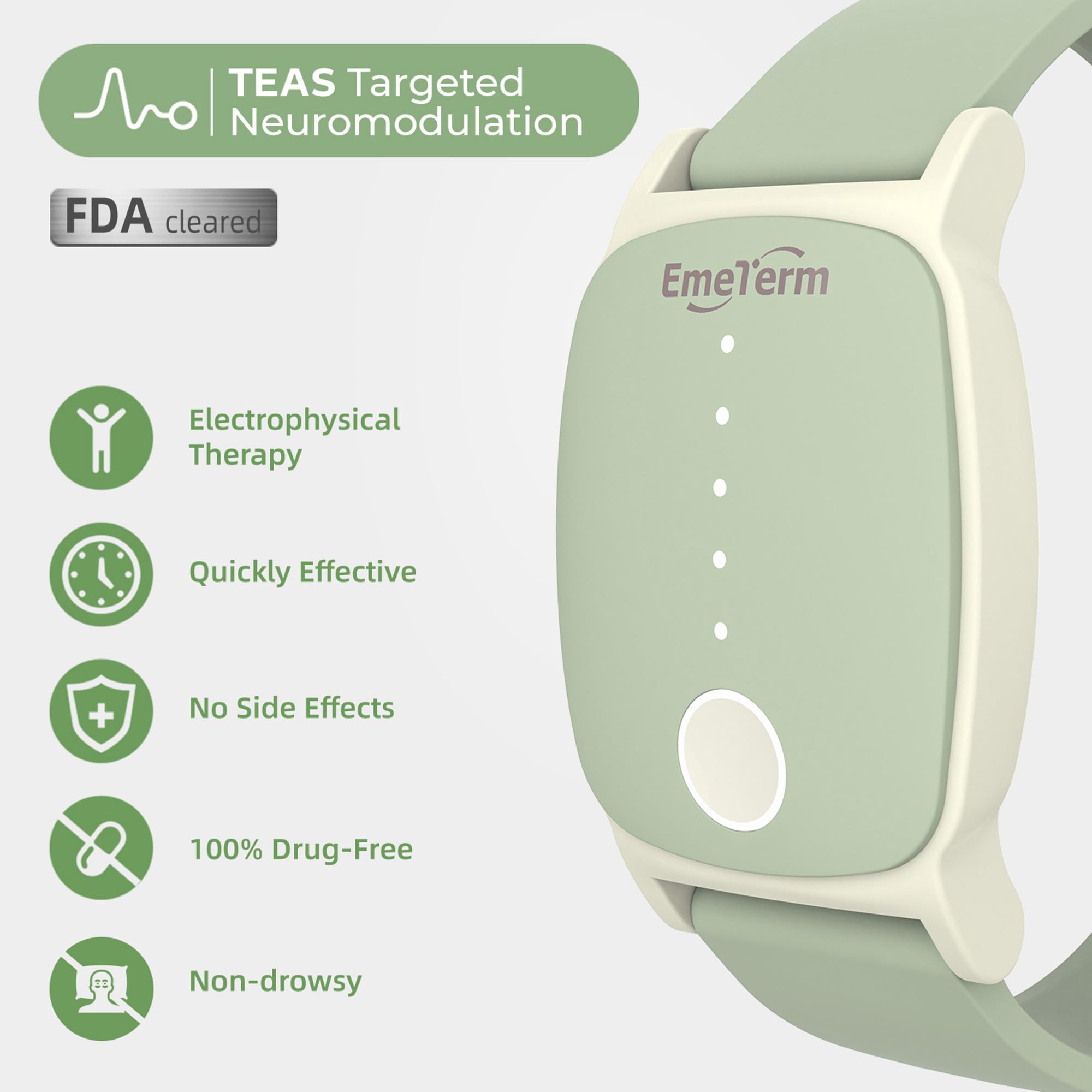 EmeTerm Explore Classic FDA-Cleared Anti-Nausea Wristband IP67 Waterproof Mornin - EmeTerm Official Product View 4