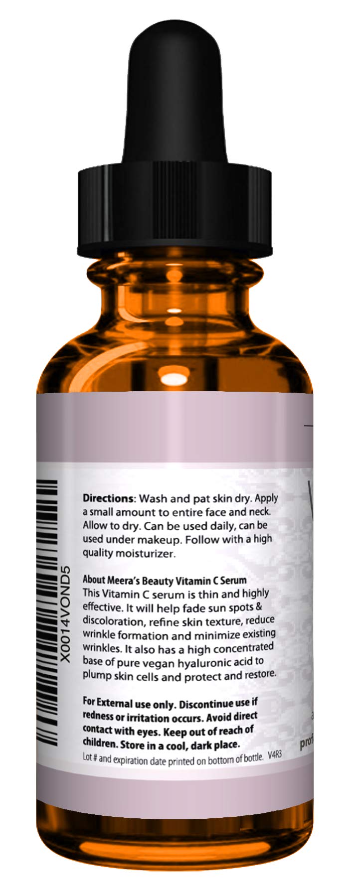 Meera's Beauty DOUBLE SIZED PURE VITAMIN C SERUM FOR FACE With Hyaluronic Acid - Meera's Beauty Official Product View 3