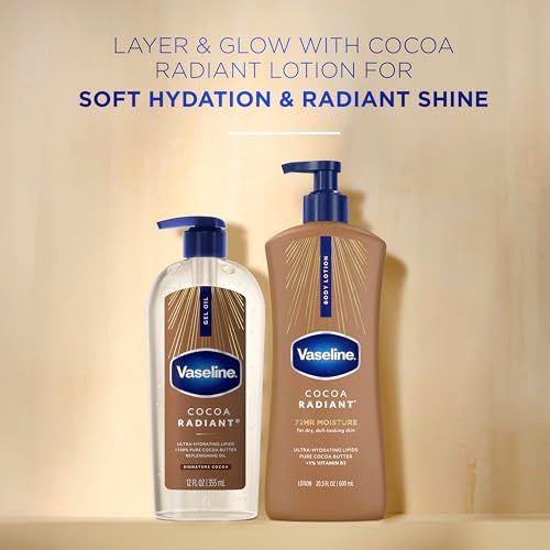 Vaseline Cocoa Radiant Body Gel Oil for Glowing Skin with Cocoa - Product Imagery