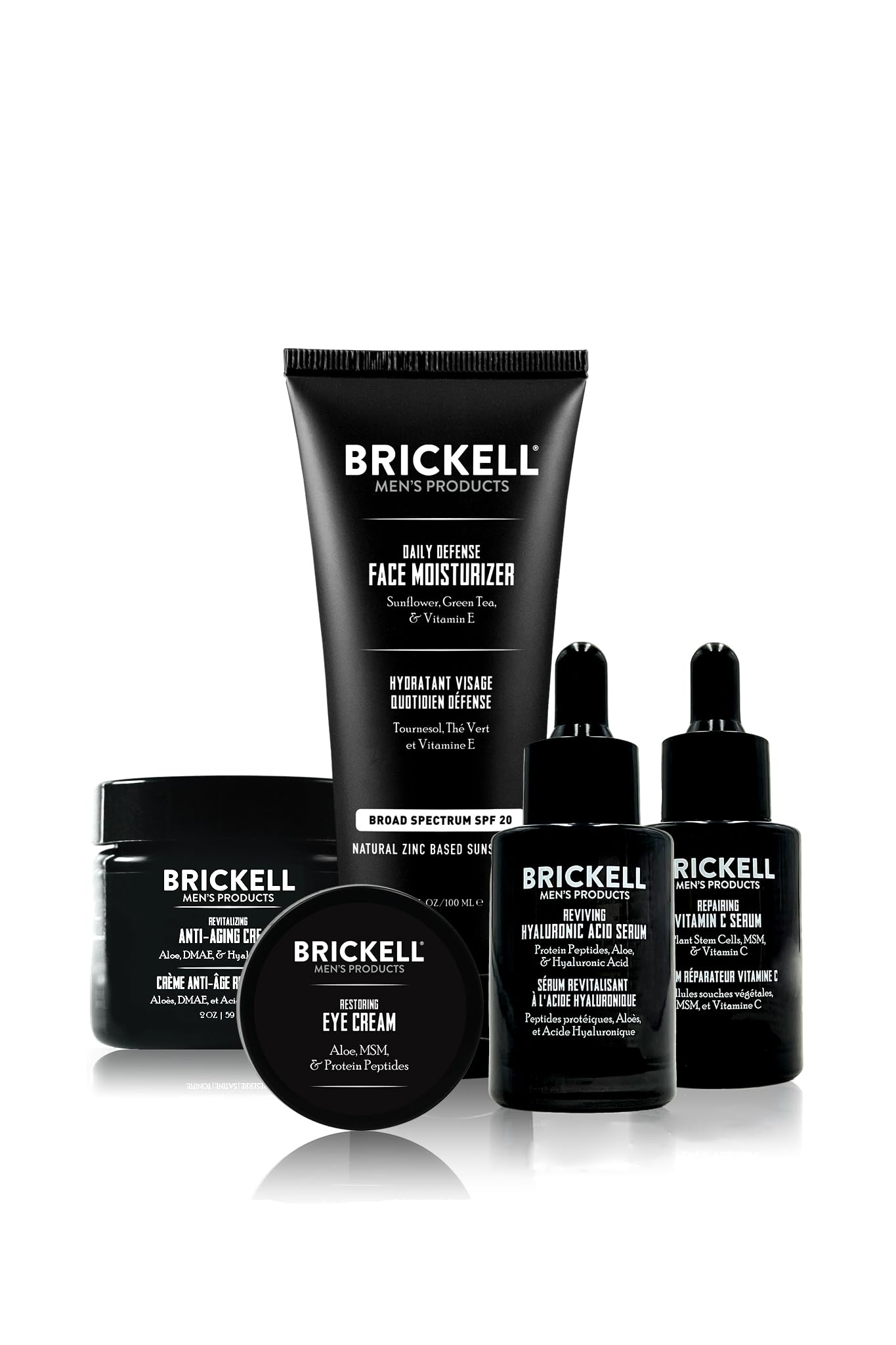 Brickell Men's Complete Defense Anti Aging Routine, Night Face - Product Imagery