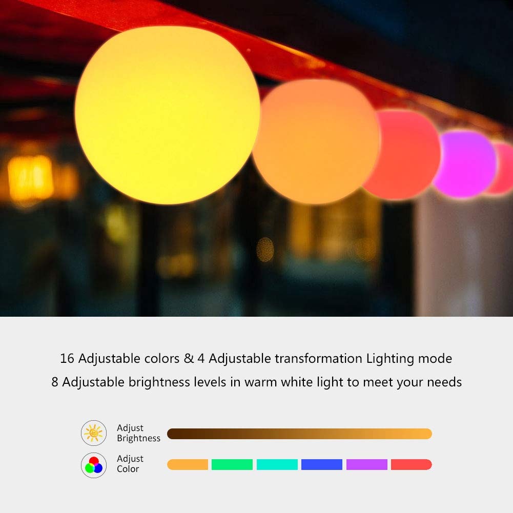 Akozon Rechargeable LED Ball Light with Remote Control - Akozon Official Imagery - 6