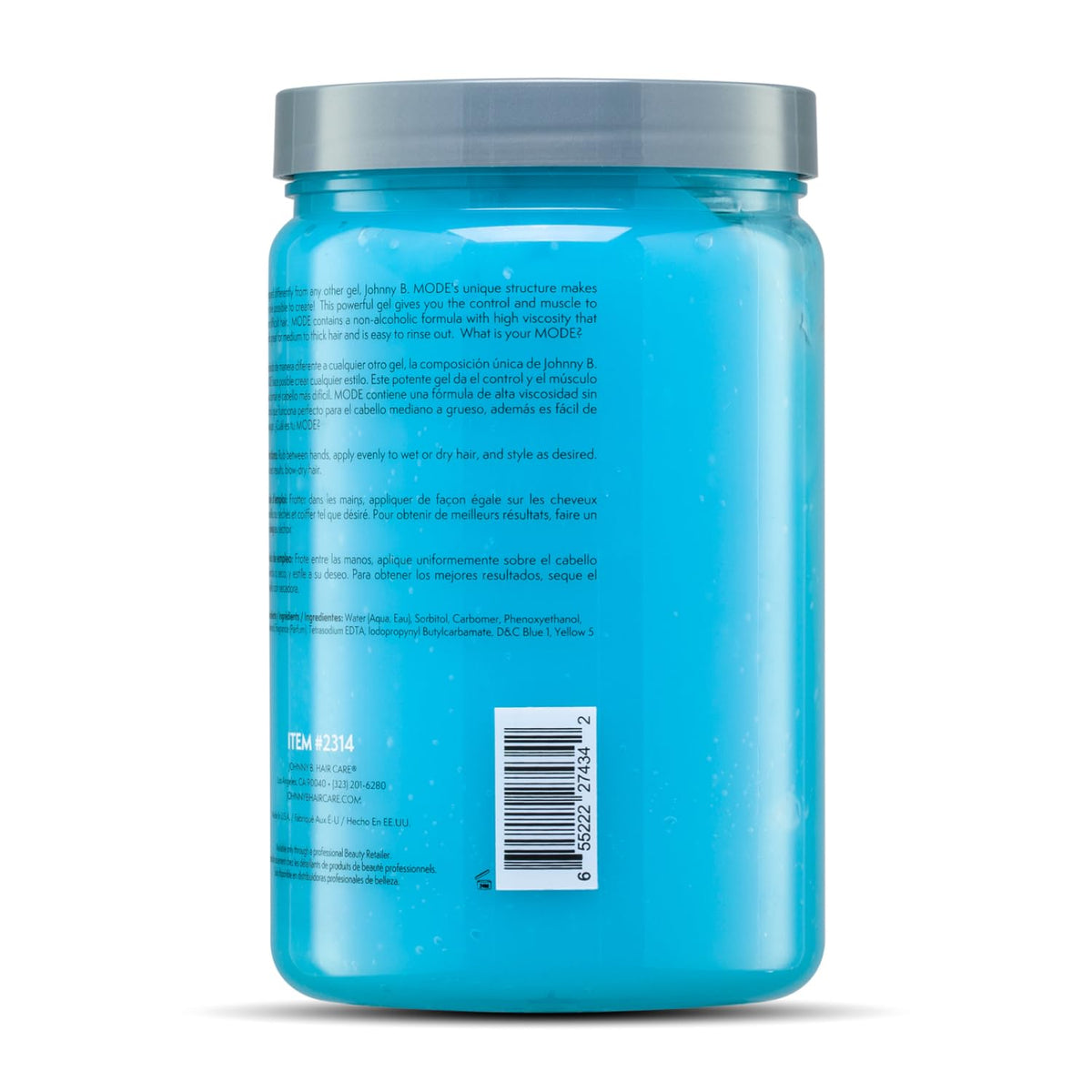 JOHNNY B Mode Professional Hair Styling Gel Long Lasting - Premium Selection Official Imagery - 4