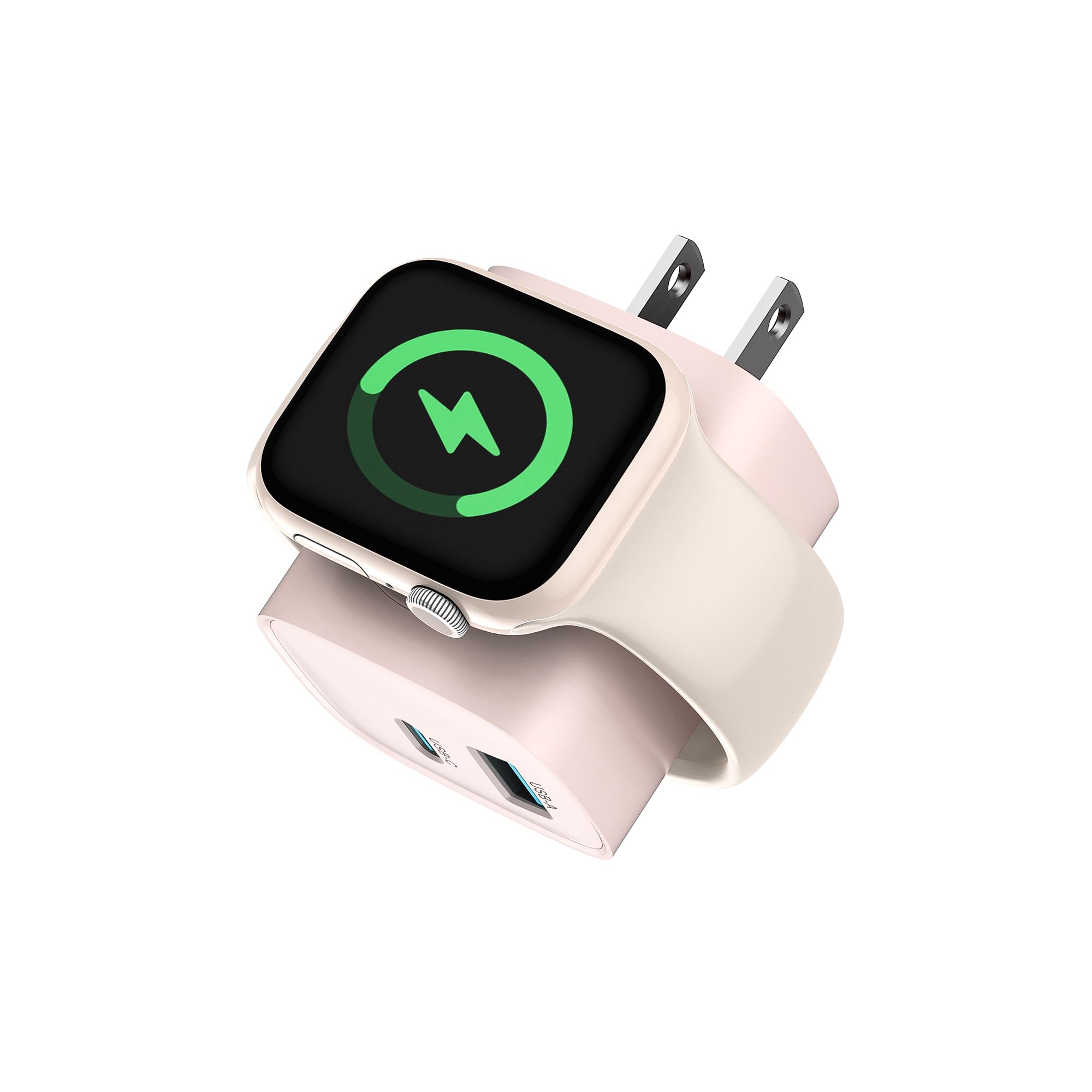 TESSAN Charging Blocks for Apple Watch, 3-in-1 PD 20W USB C Charg by TESSAN - Angle View 8