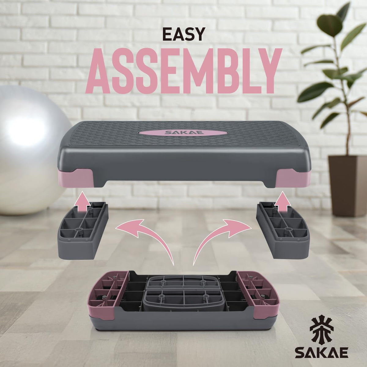 Adjustable Height Aerobic Stepper Set Multiple Bundle - CAPHAUS Official Imagery - 6
