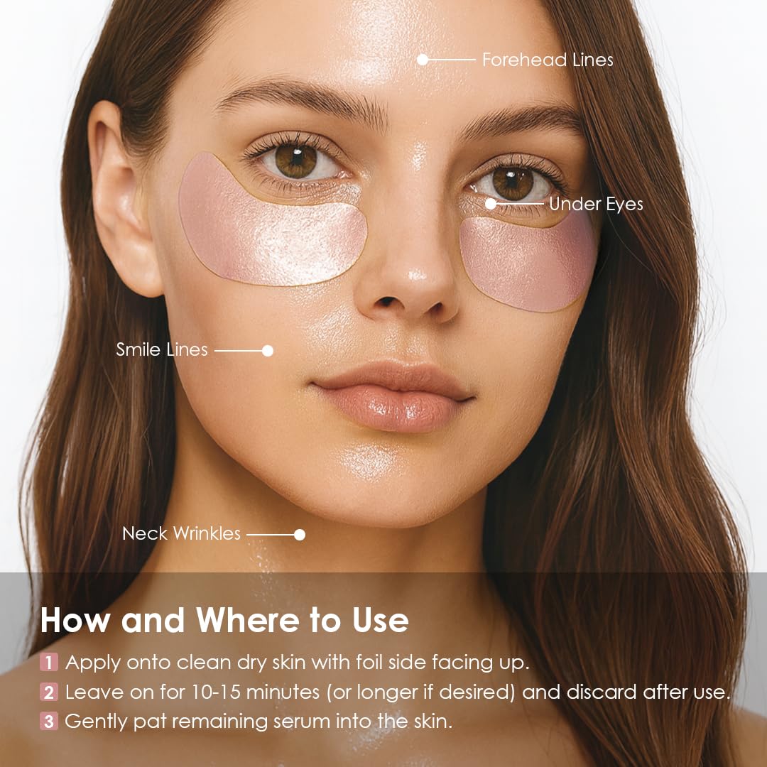 Sweet Dreams Collagen Glow Rose Gold Eye Masks - glowiest Official Imagery - 6