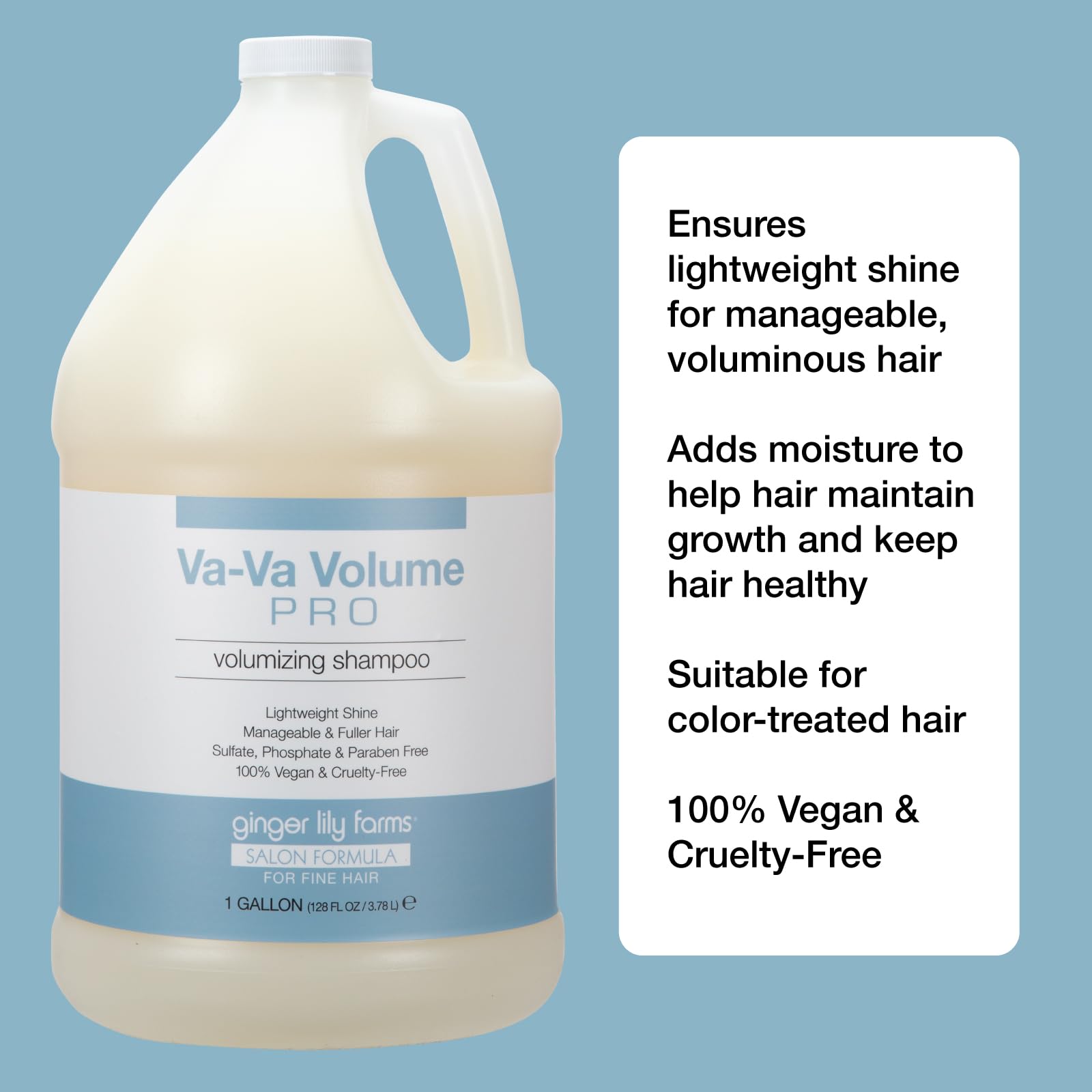 Ginger Lily Farms 1 gal Va-va Volume Pro Volumizing Shampoo