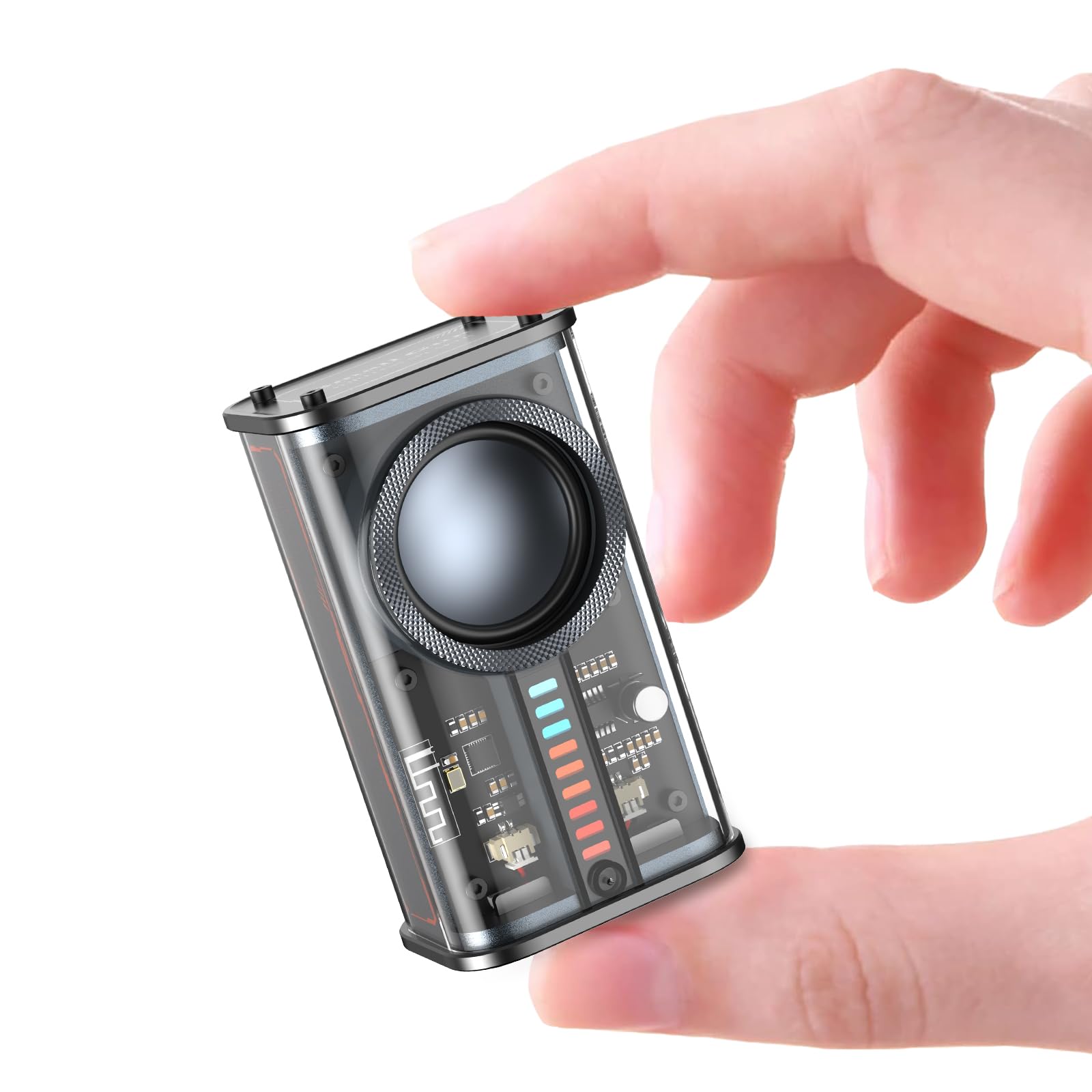 BSZHI Portable Bluetooth Speaker with Lights, Transparent Wireless Mini Bluetoot - BSZHI Official Product View 1