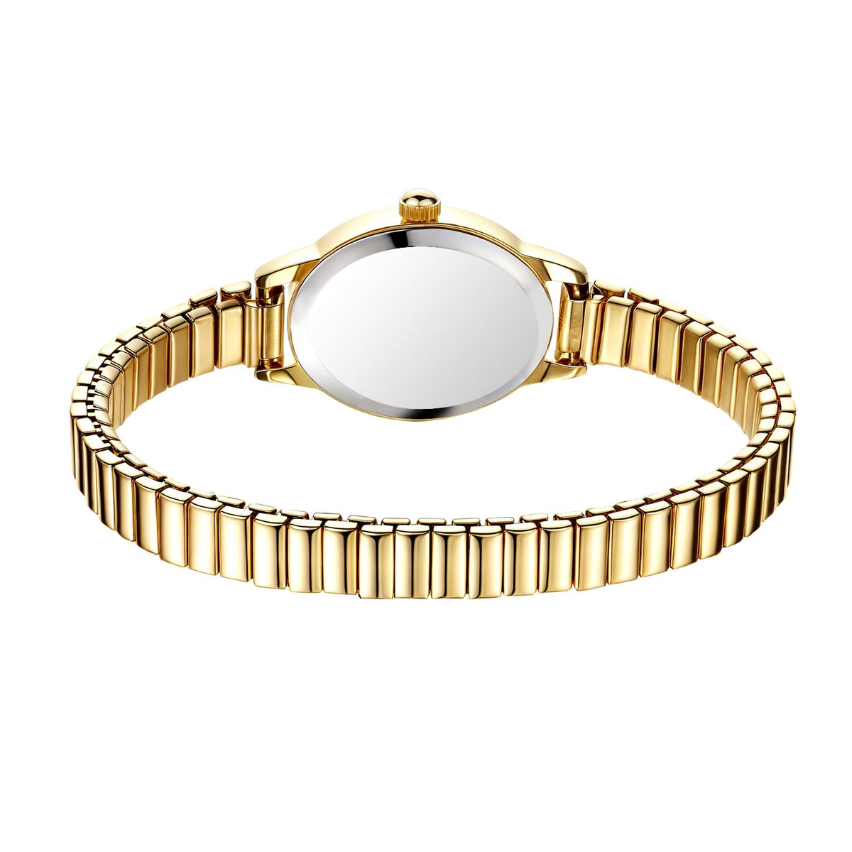 Gosasa Small Gold Watch for Women Oval Dial Expansion Band - Gosasa Official Imagery - 7