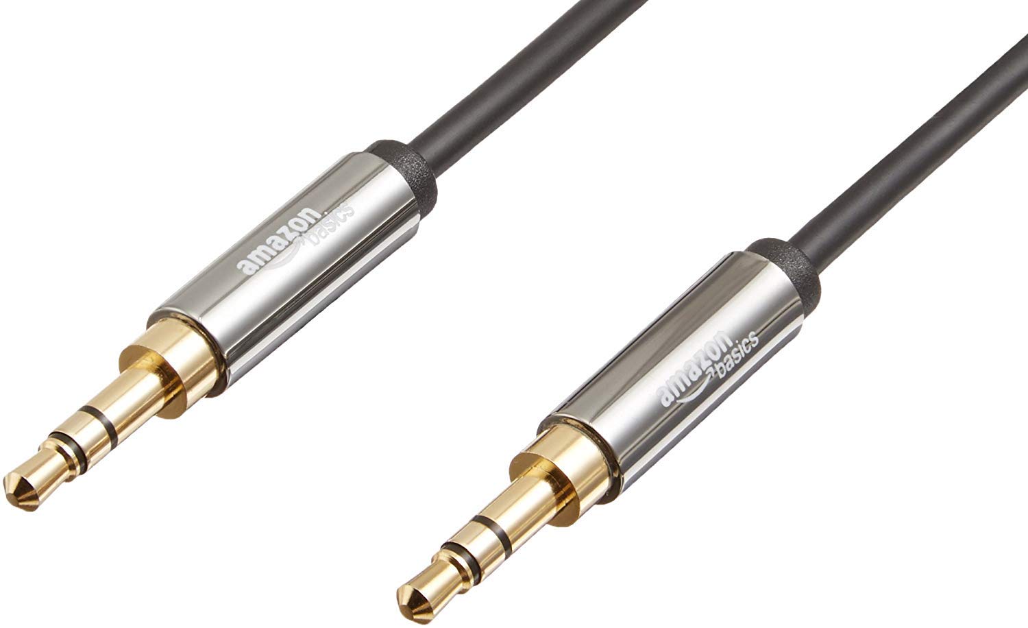 Amazon Basics 3.5mm Male-to-Male Stereo Audio Cable for Speakers, by Amazon Basics - Angle View 9