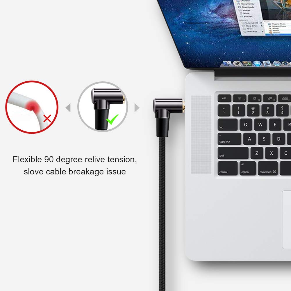 CableCreation 3.5mm Audio Cable 6FT/1.8M, Right Angle Aux Stereo by CableCreation - Angle View 6