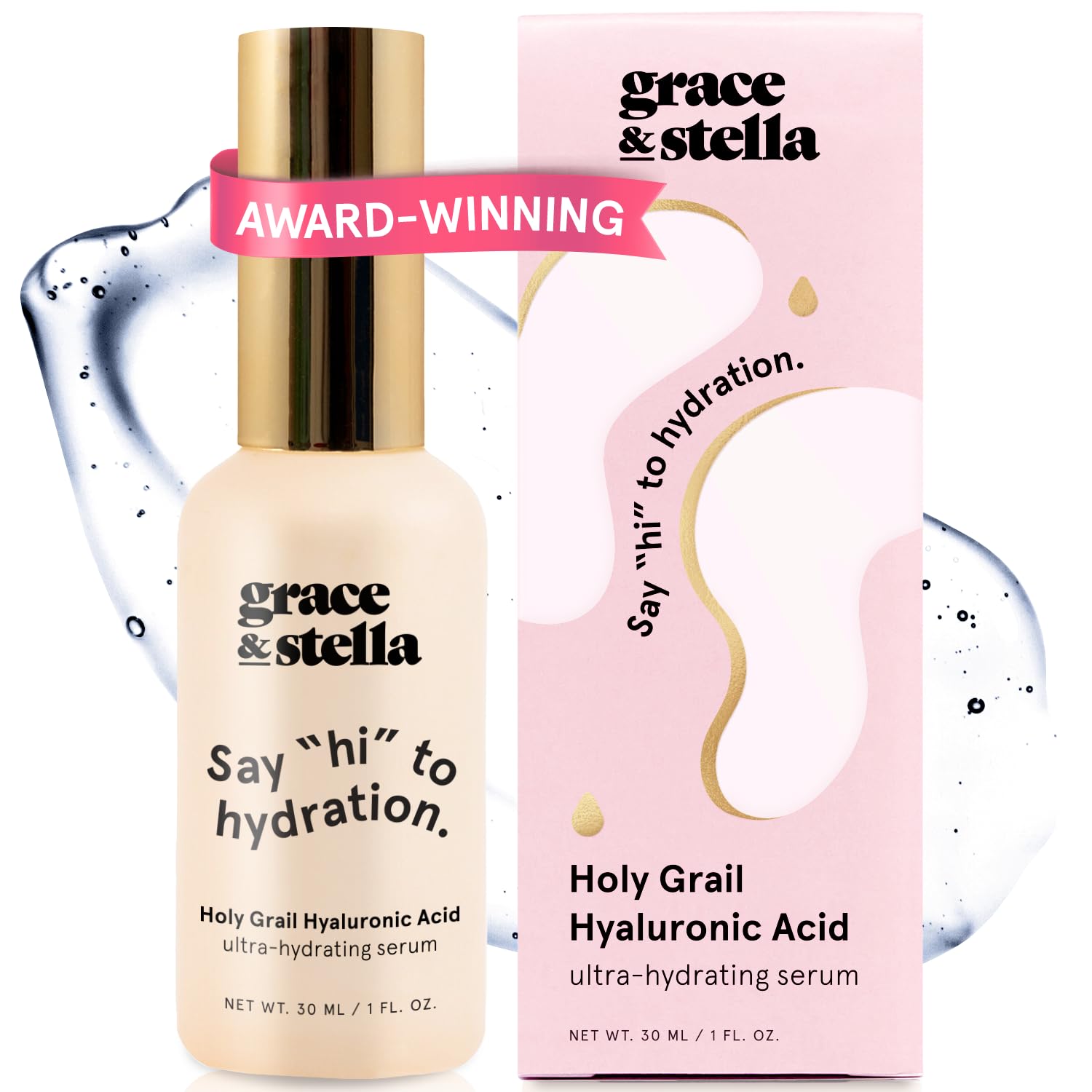 grace &amp; stella Award Winning Hyaluronic Acid Serum (50ml/1.7 - grace &amp; stella