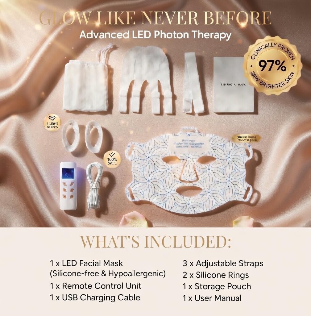 FDA Cleared LED Light Therapy Mask for Face - Super Supply Bros Official Imagery - 4