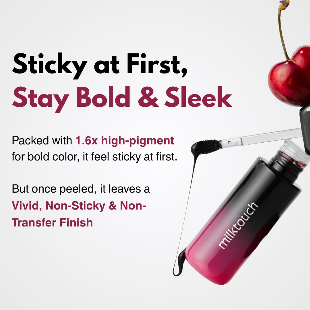 MILKTOUCH Black Peel Off Lip Tattoo - Long Lasting Matte Lip & Waterproof & - MILKTOUCH Official Product View 5