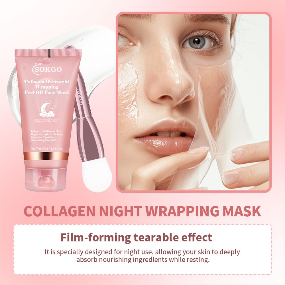 Sokgo Collagen Overnight Wrapping Mask Intensive Hydration - Sokgo Official Product Imagery - 5
