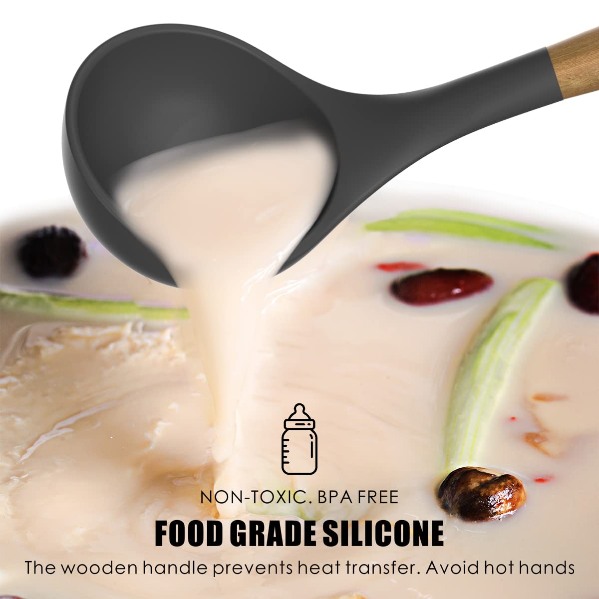 oannao Silicone Cooking Utensils Kitchen Utensil Set - 446°F Heat - oannao Official Product View 7