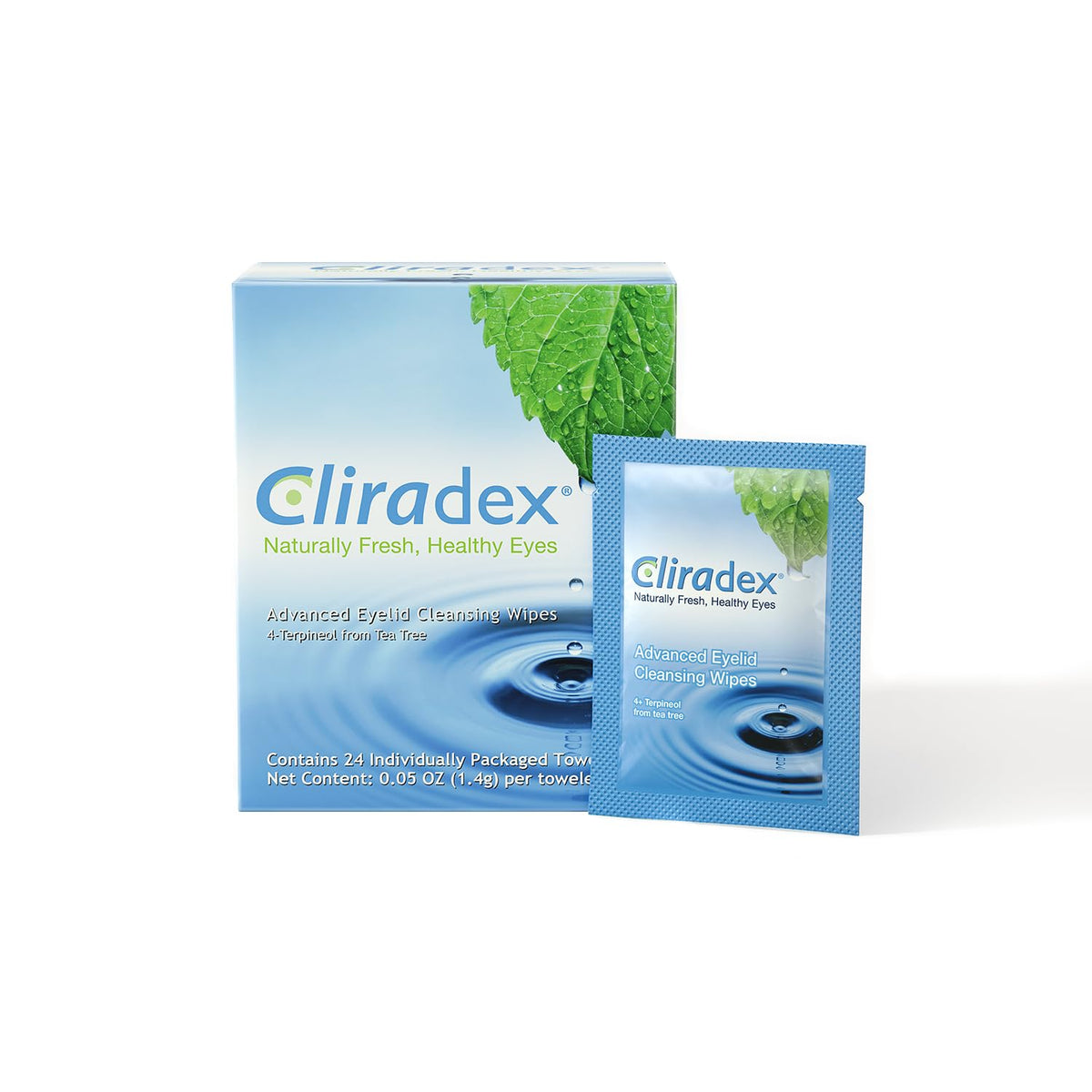 Towelettes with Tea Tree Oil Extract 24 Count - Cliradex Official Imagery - 2