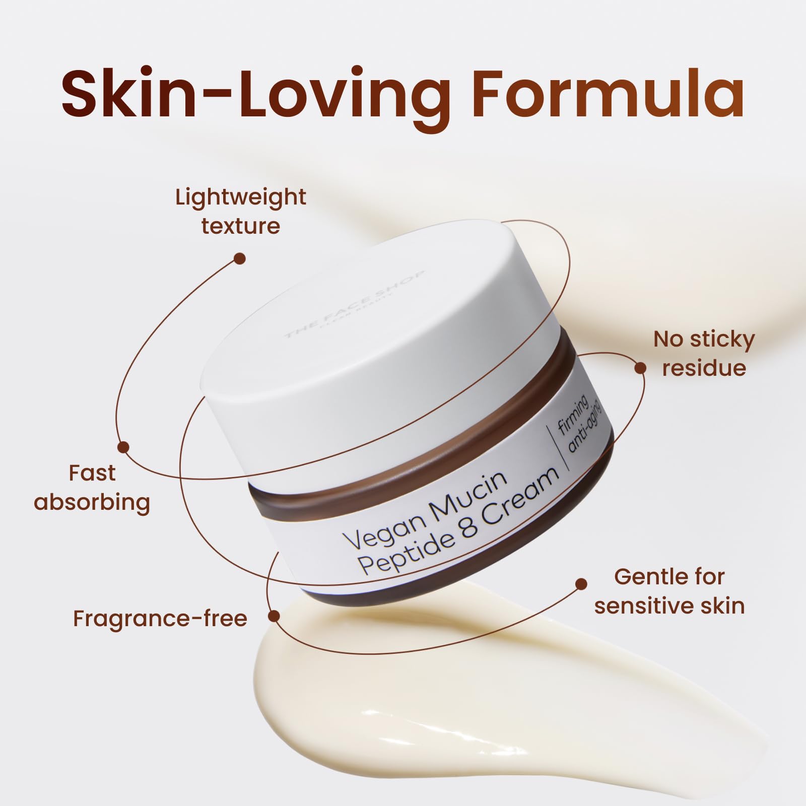 The Face Shop 8 Peptide Moisturizer Vegan Mucin for - The Face Shop Official Imagery - 7