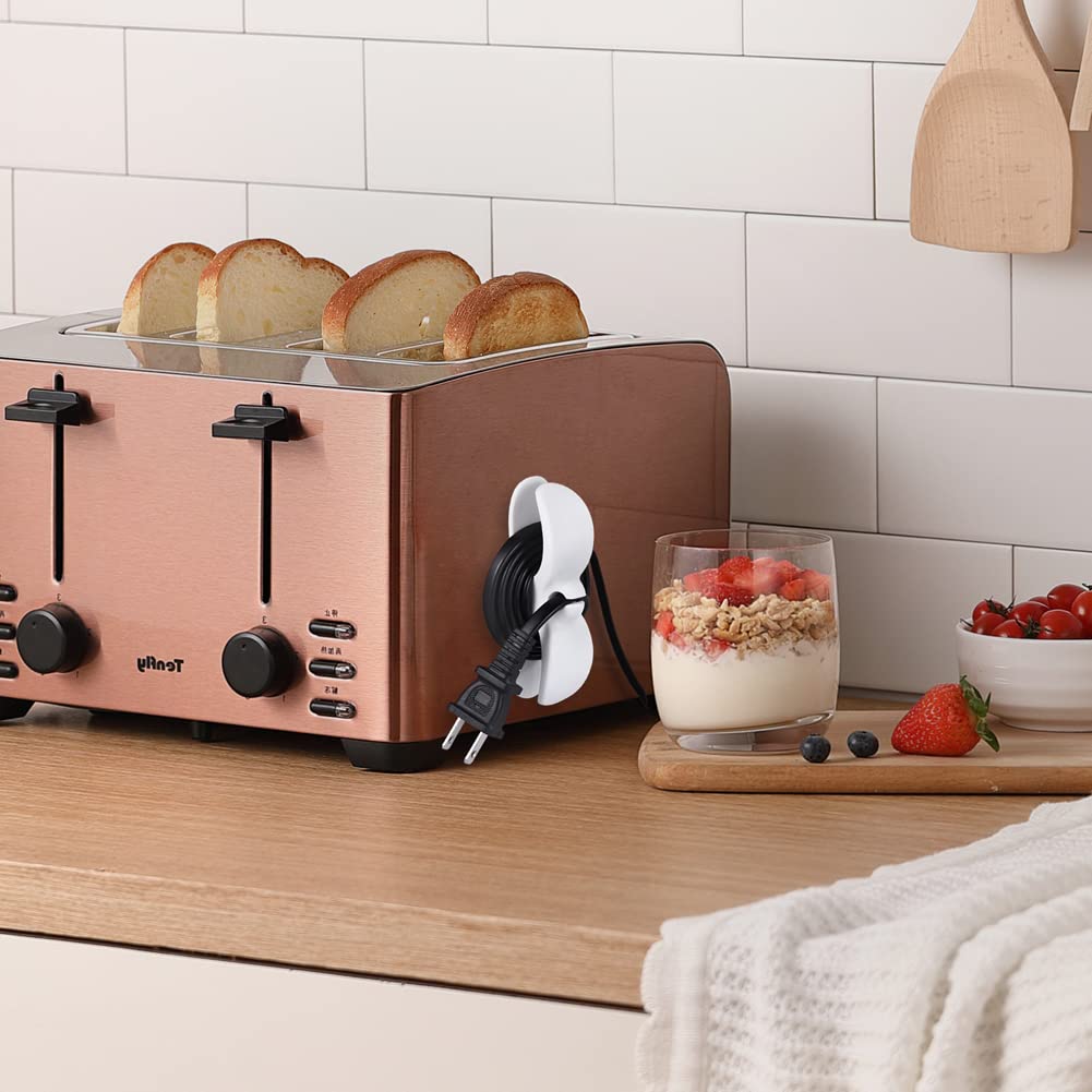 SisBroo Cord Organizer for Appliances, 4PCS Kitchen Appliance Cord Win - View 2