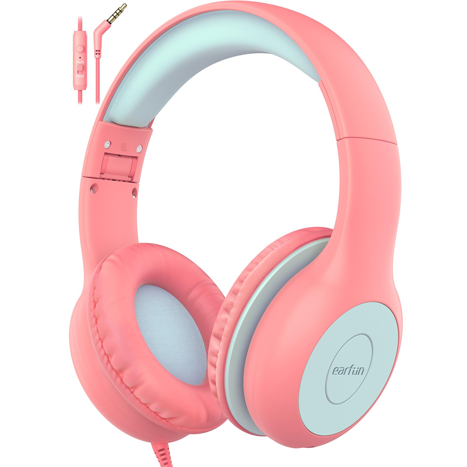 EarFun K1 Kids Headphones Wired with Mic, Volume Limit Headphones - EarFun Official Product View 9