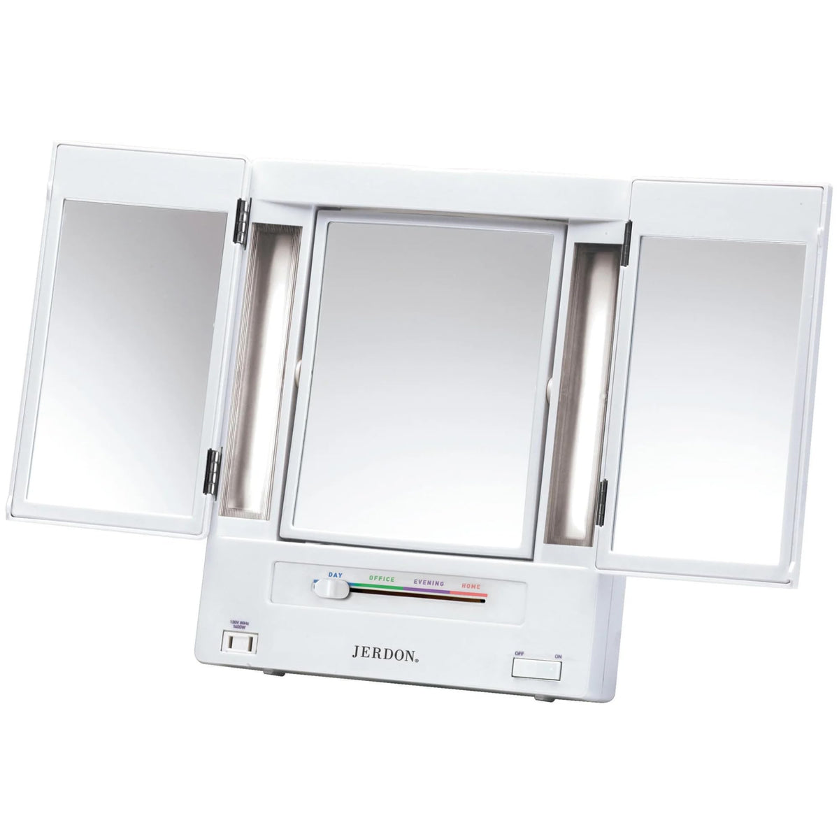 JERDON Lighted Makeup Mirror with 5X Magnification - JERDON Official Imagery - 2