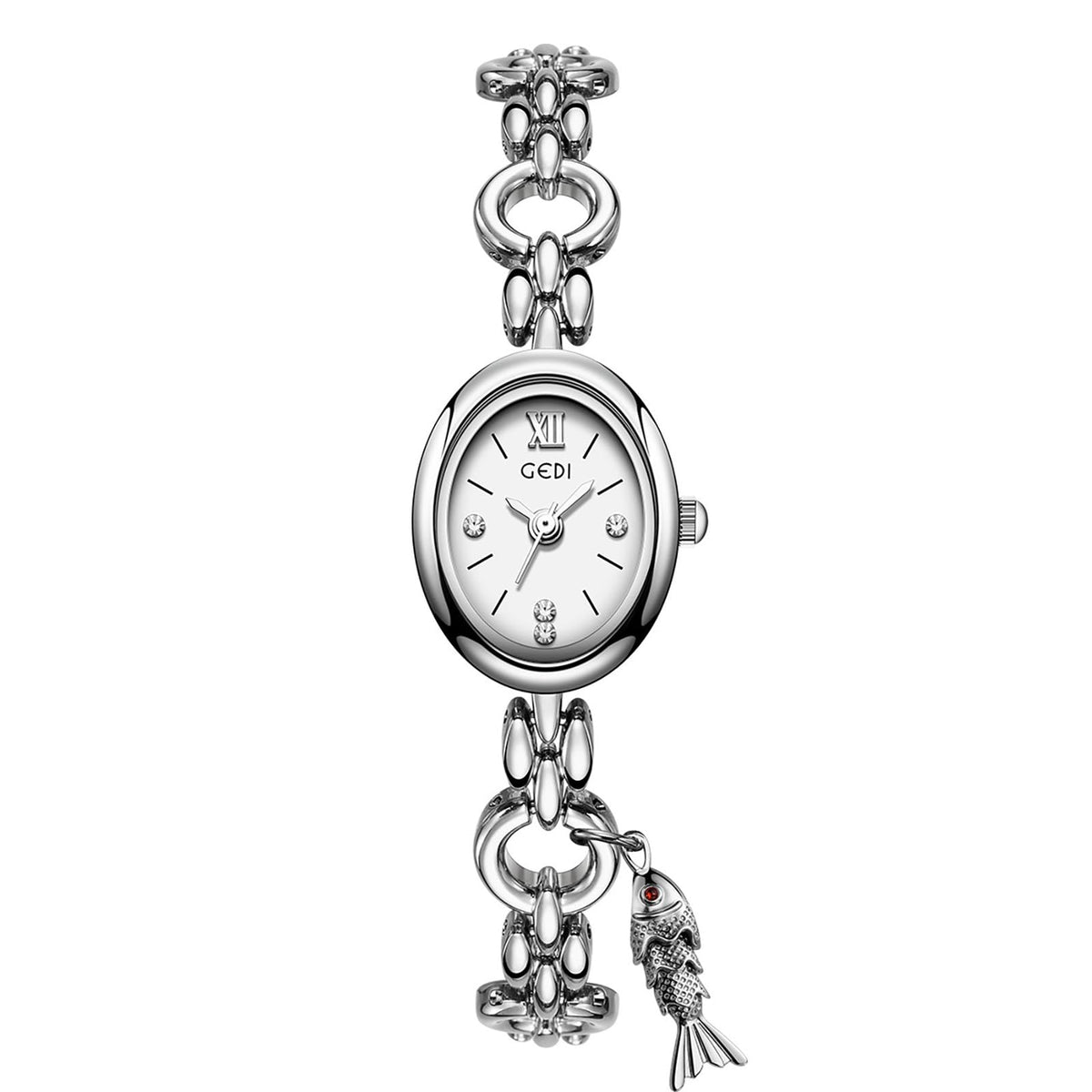 Fashion Vintage Gold Oval Quartz Watches for Women - CARLIEN Official Imagery - 2