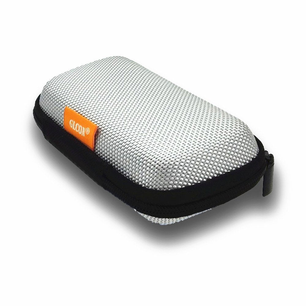 GLCON Small Hard EVA Case, Portable Earbud Zipper Pouch with Mesh Pocket,Black - GLCON Official Product View 9