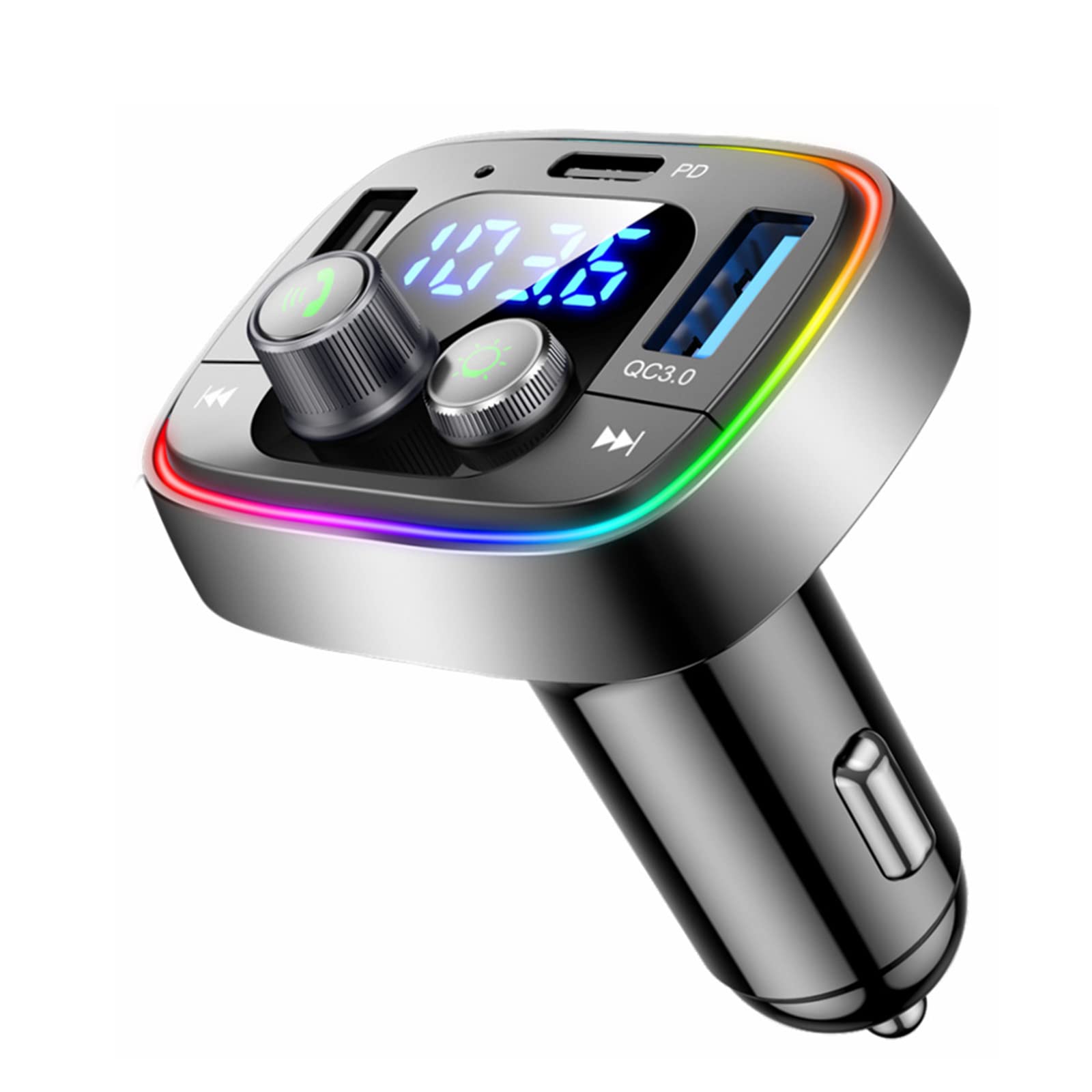 LIHAN Bluetooth Car Adapter 5.4, FM Transmitter, 48W PD/QC Charge - LIHAN Official Product View 1