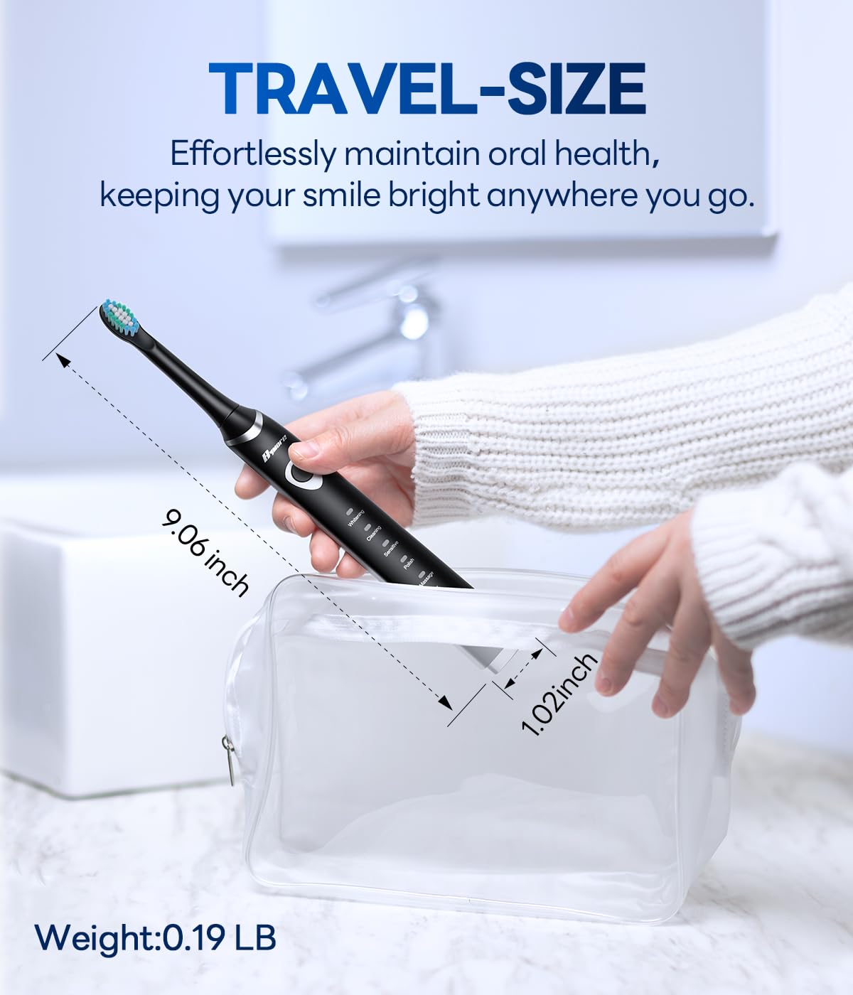 Bymore Electric Toothbrush for Adults Sonic Rechargeable - Bymore Official Imagery - 8