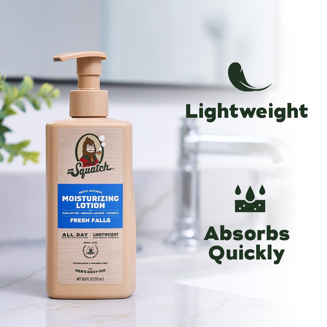 Dr Squatch Natural Hand and Body Lotion for Men - Dr. Squatch Official Imagery - 4