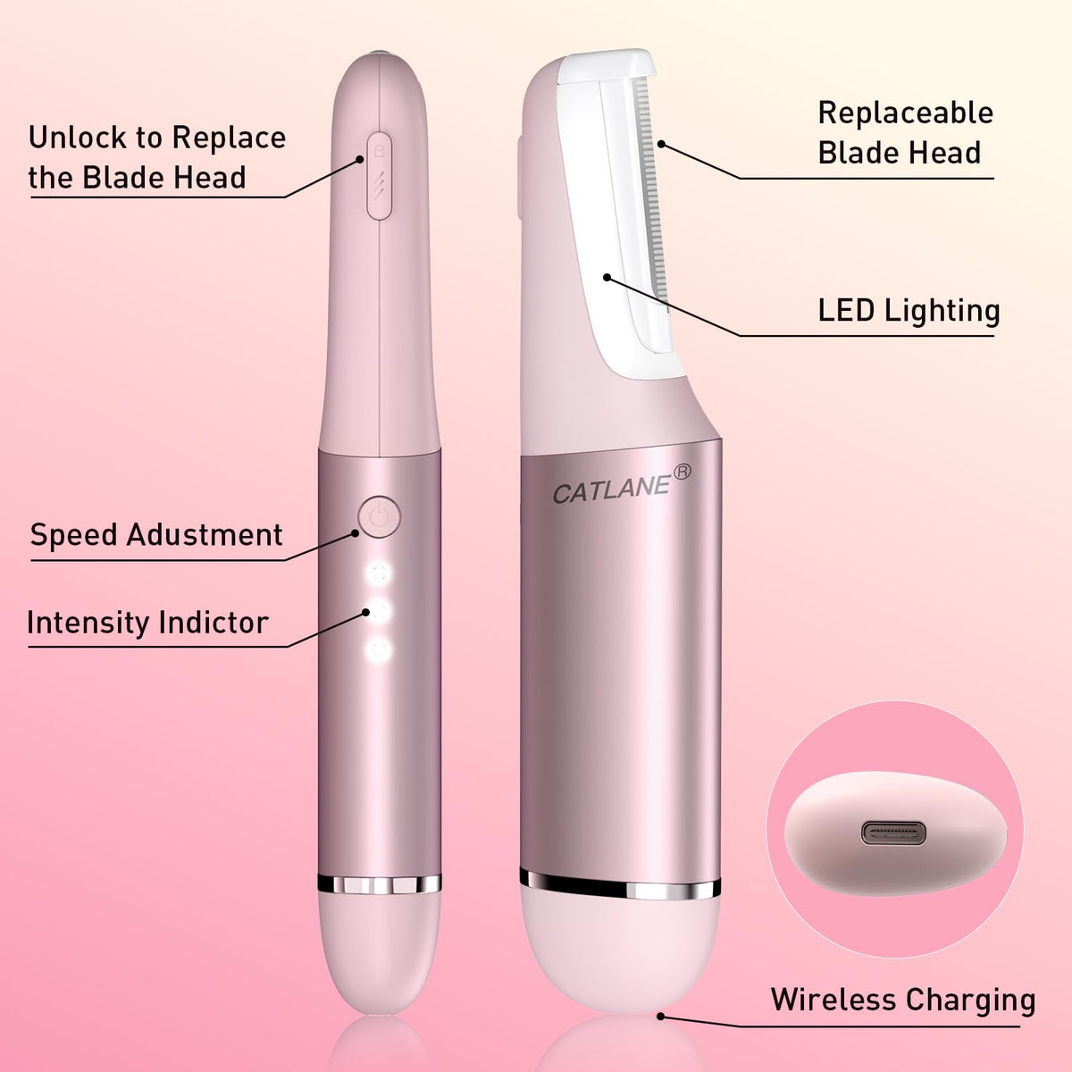 Dermaplane Razor for Women Face Dermaplaning Tool for Face - CATLANE Official Imagery - 6