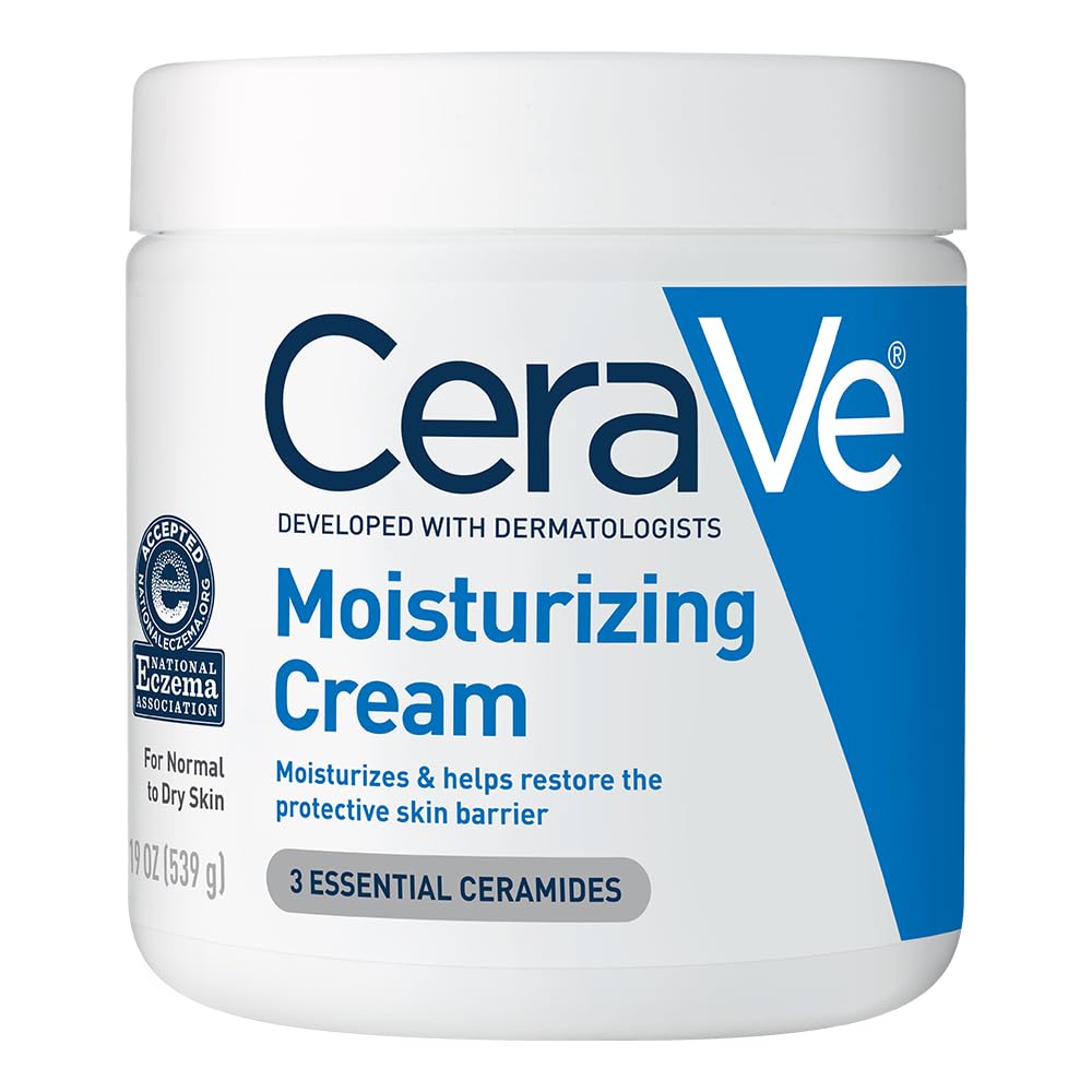 CeraVe Moisturizing Cream, Face & Body Moisturizer for Dry Ski... - CeraVe Official Product View 2