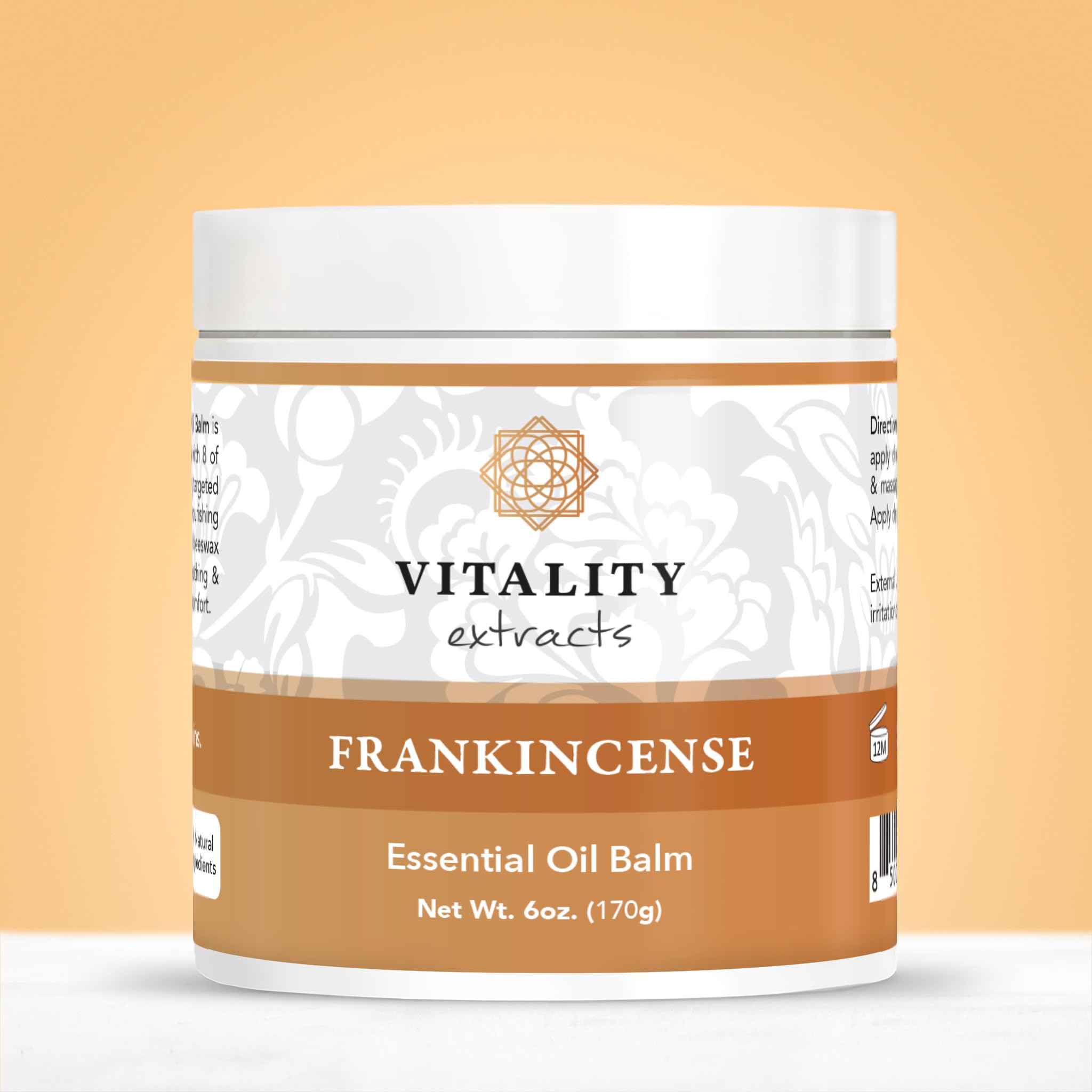 Vitality Frankincense Balm 6oz – Beeswax Moisturizer