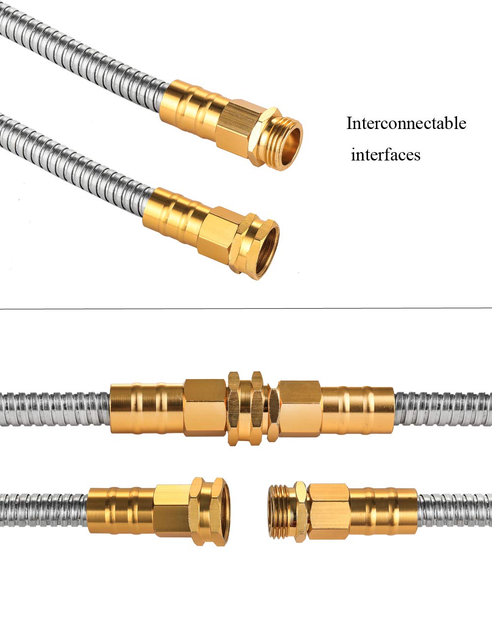 Rosy Earth Expandable Metal Garden Hose 75 FT - 304 Stainless Ste - Rosy Earth Official Product View 6
