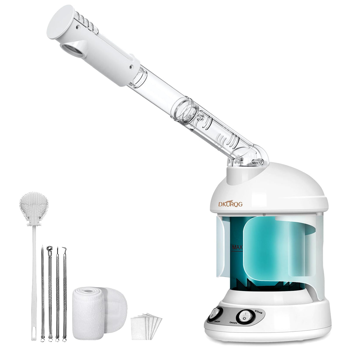 Facial Steamer with Extendable 360 Rotating Arm Blue - DKURQG Official Imagery - 2