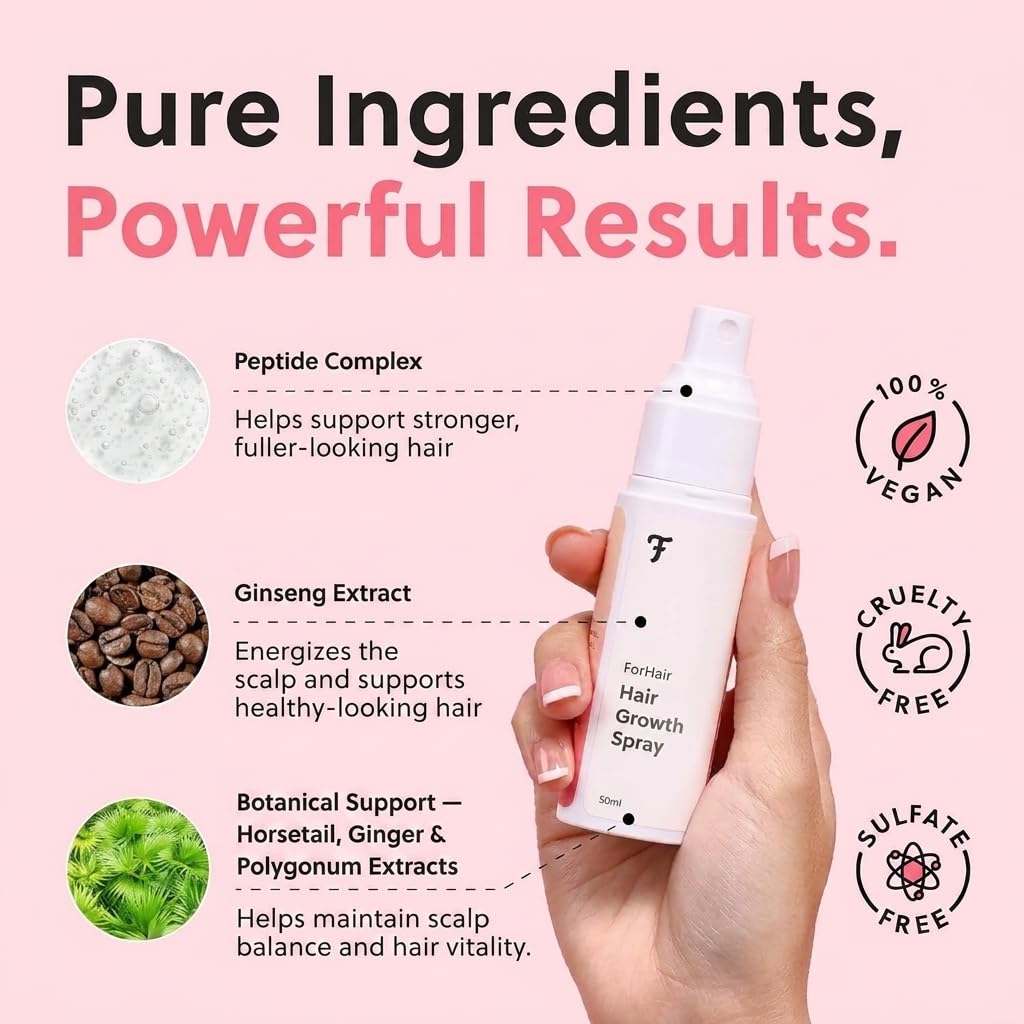 ForChics Hair Growth Spray - Hormone Free Safe Hair Regrowth - Forchics Official Product View 5