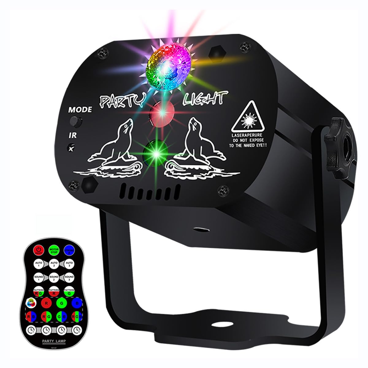 Disco Stage Lights Rechargeable Wireless DJ Lights for - kismee Official Imagery - 1