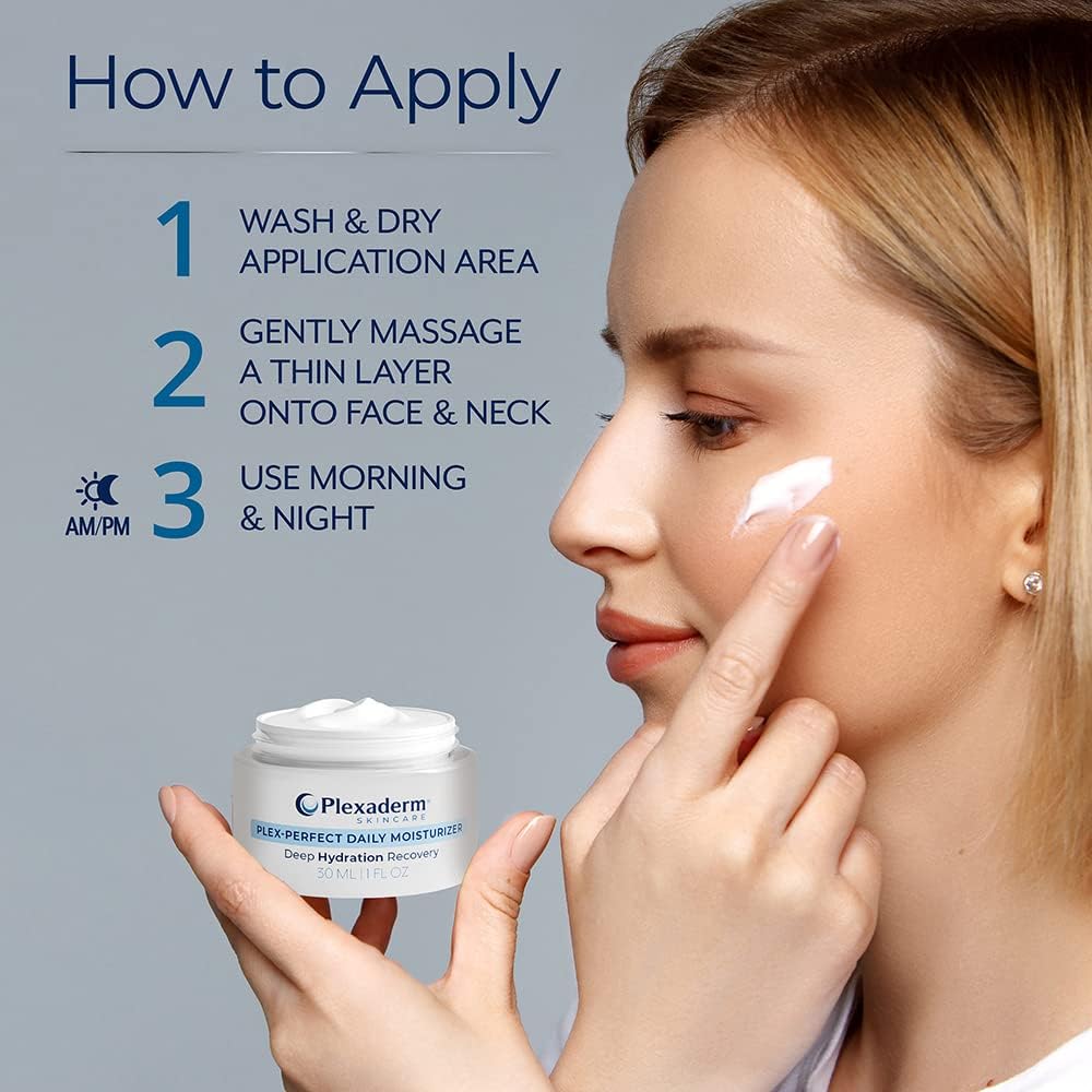 Plexaderm Daily Face Moisturizer with Hyaluronic Acid, Fragrance-Free - Plexaderm Official Product View 5