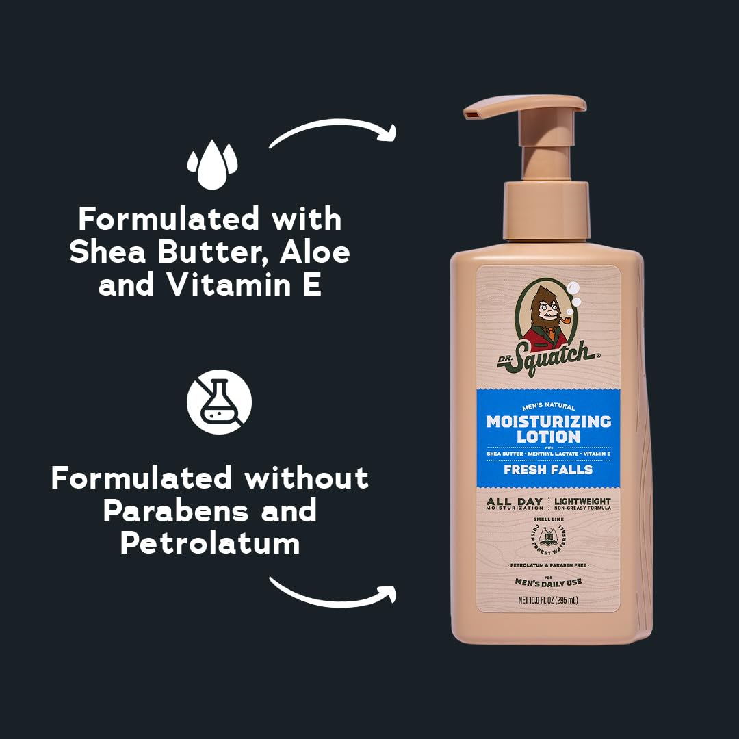 Dr Squatch Natural Hand and Body Lotion for Men - Dr. Squatch Official Imagery - 7