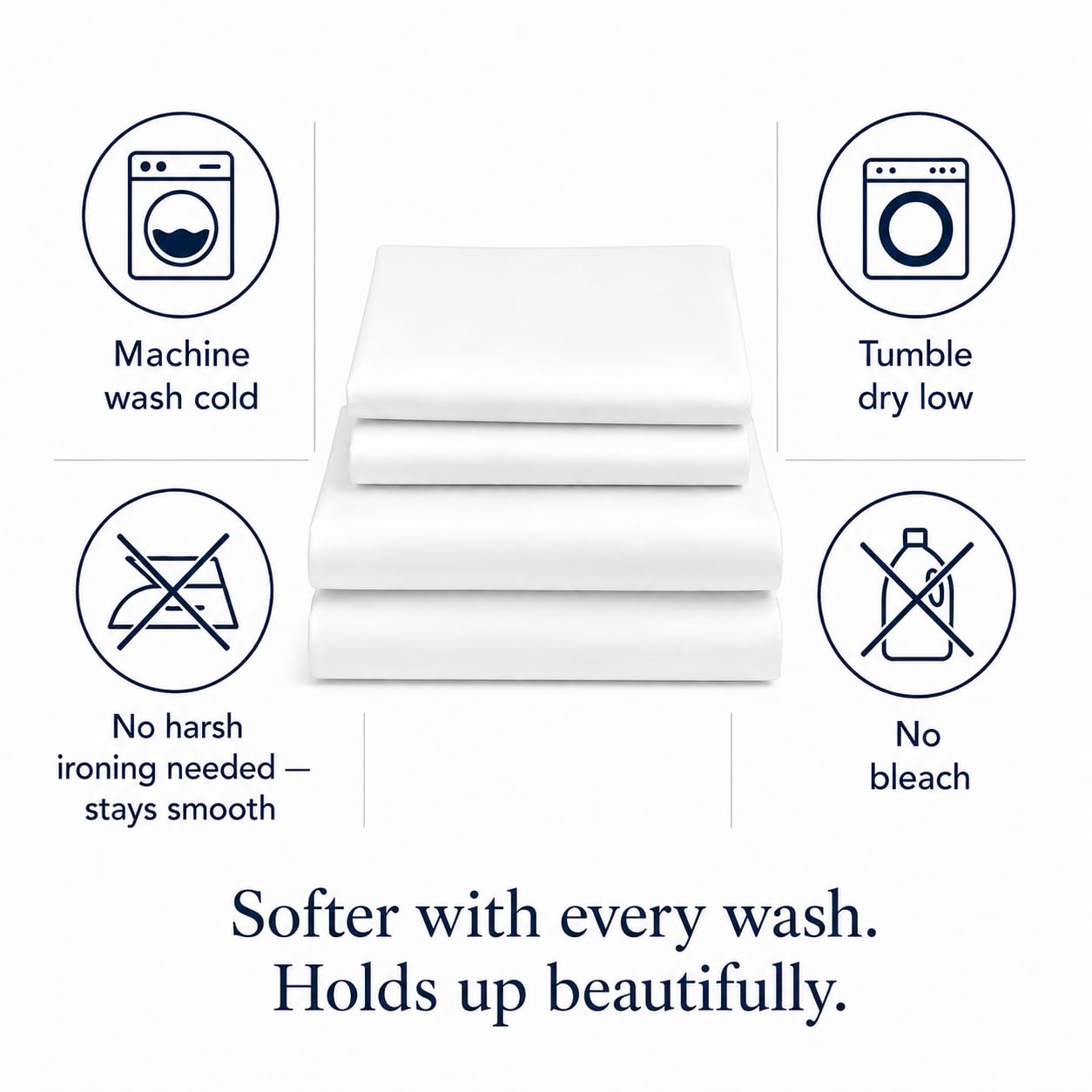 CHATEAU HOME COLLECTION 100% Egyptian Cotton Sheets King Size She - CHATEAU HOME COLLECTION Official Product View 7