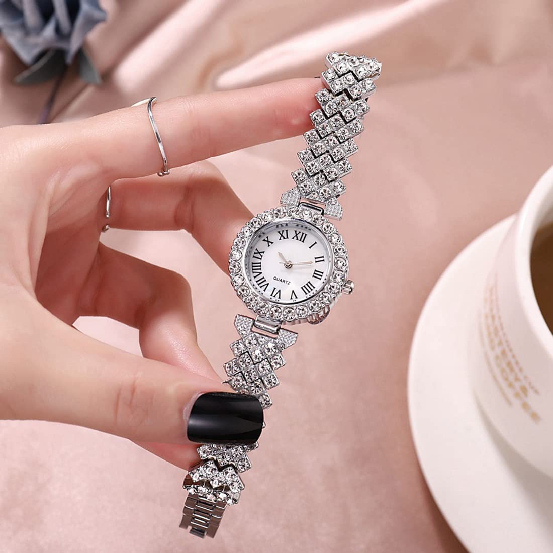 Women Diamond Watchs Luxury Fashion Ladies Bangle Bracelet - BESTKANG Official Imagery - 7