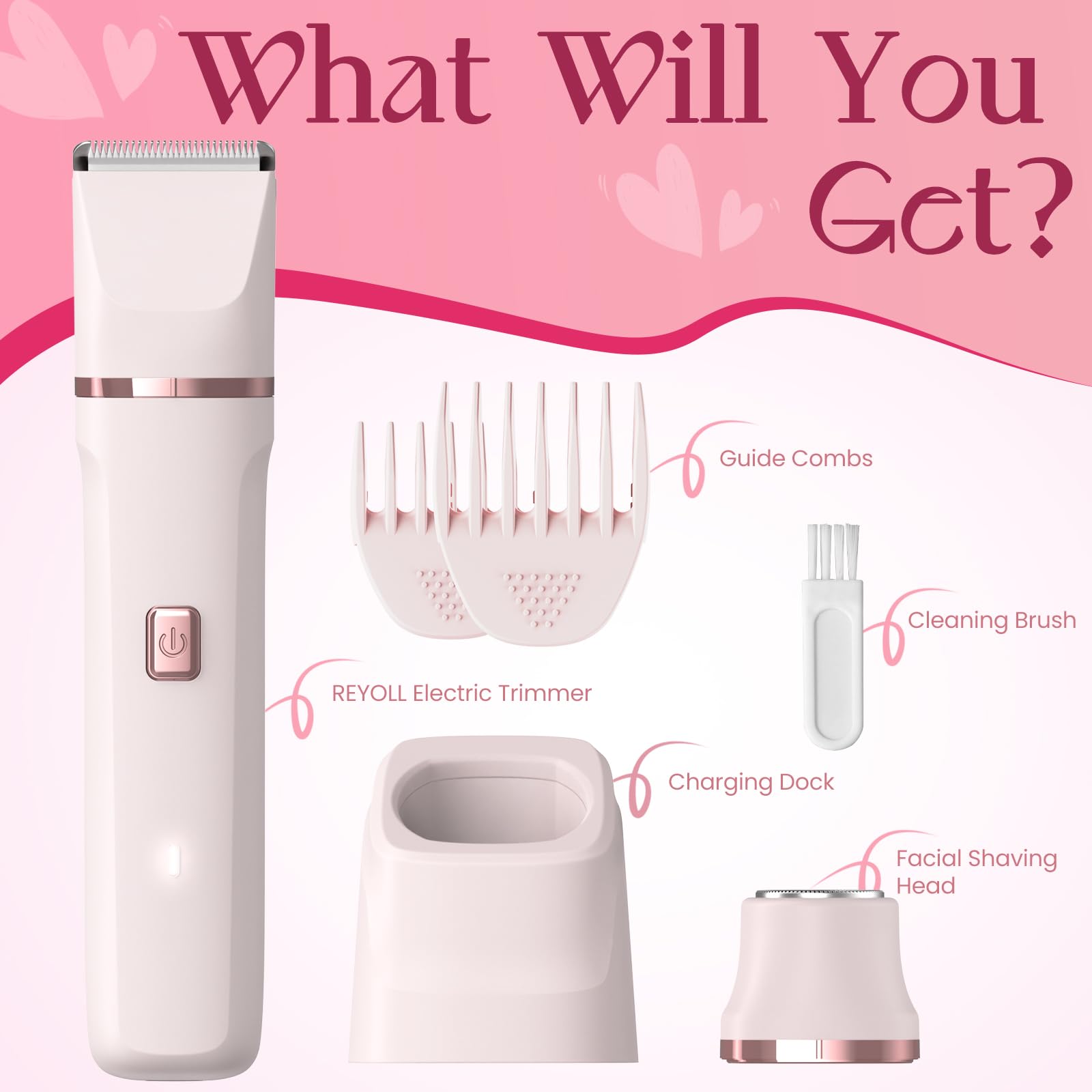 Risina 2-in-1 Bikini Trimmer & Face Shaver for Women