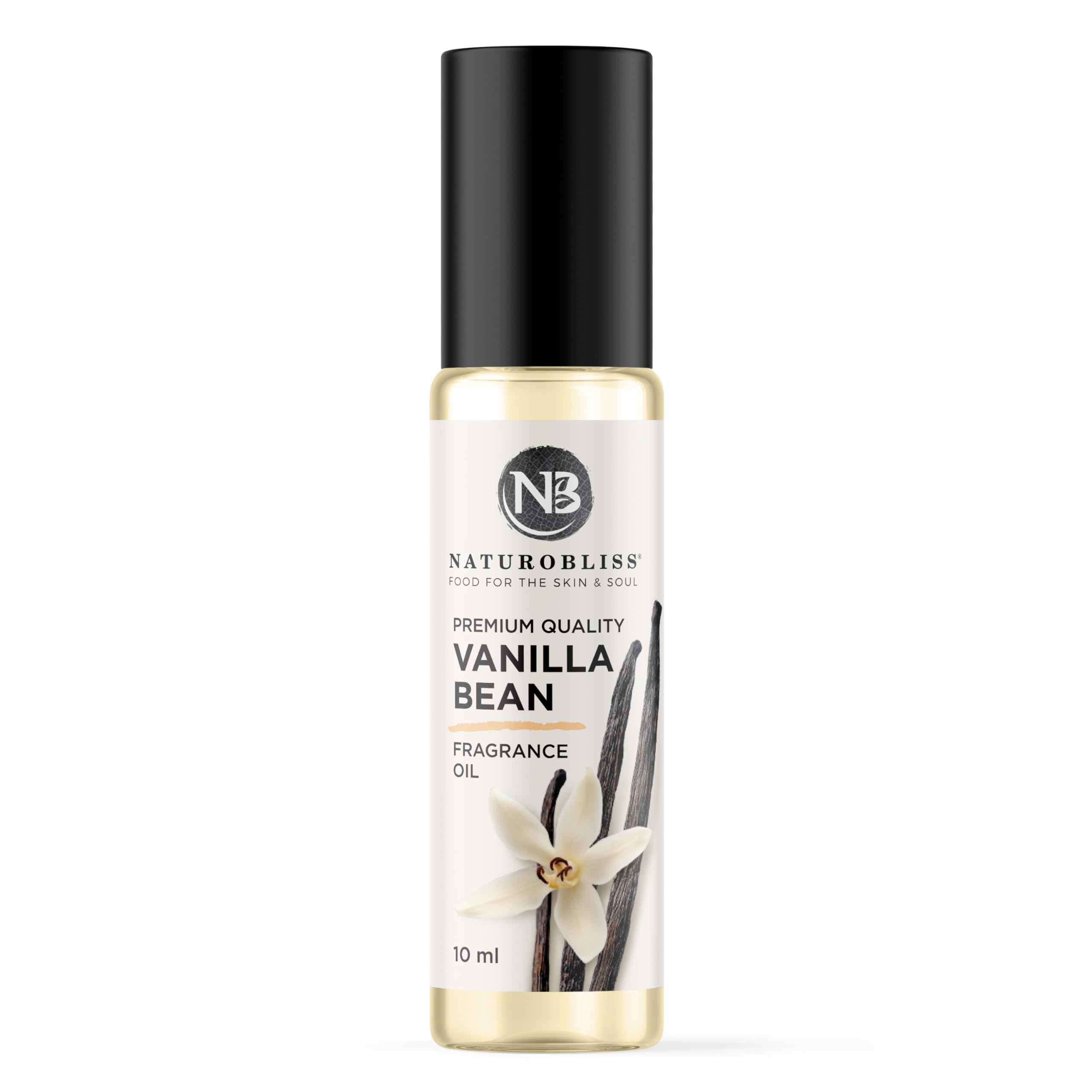 NaturoBliss Vanilla Perfume, Fragrance Oil Roll On 10 ml - Product Imagery