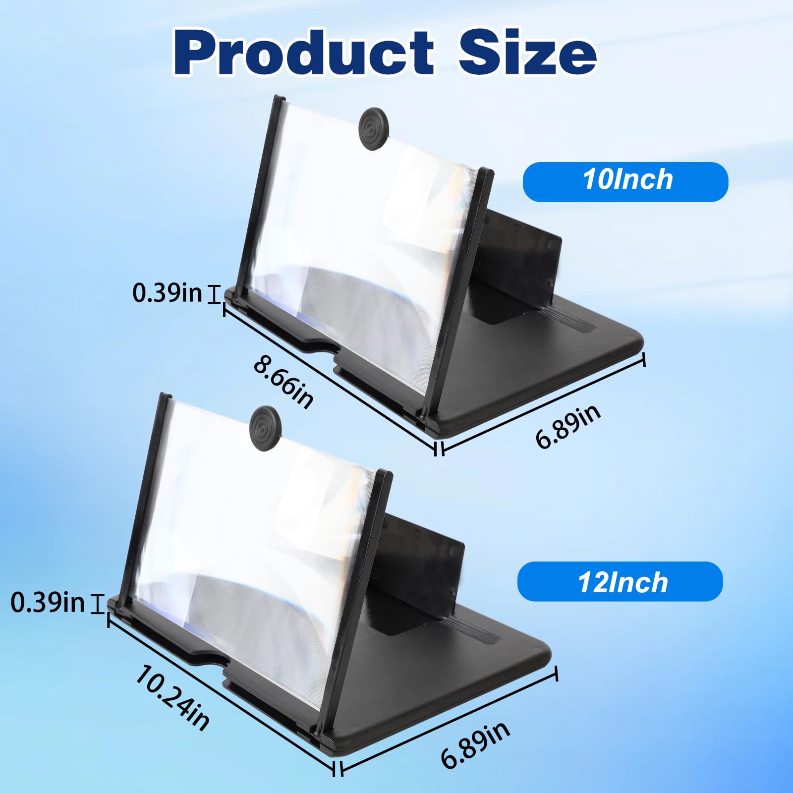Smartphone Screen Magnifier, 3D HD Mobile Phone Magnifier Projector Sc - View 2