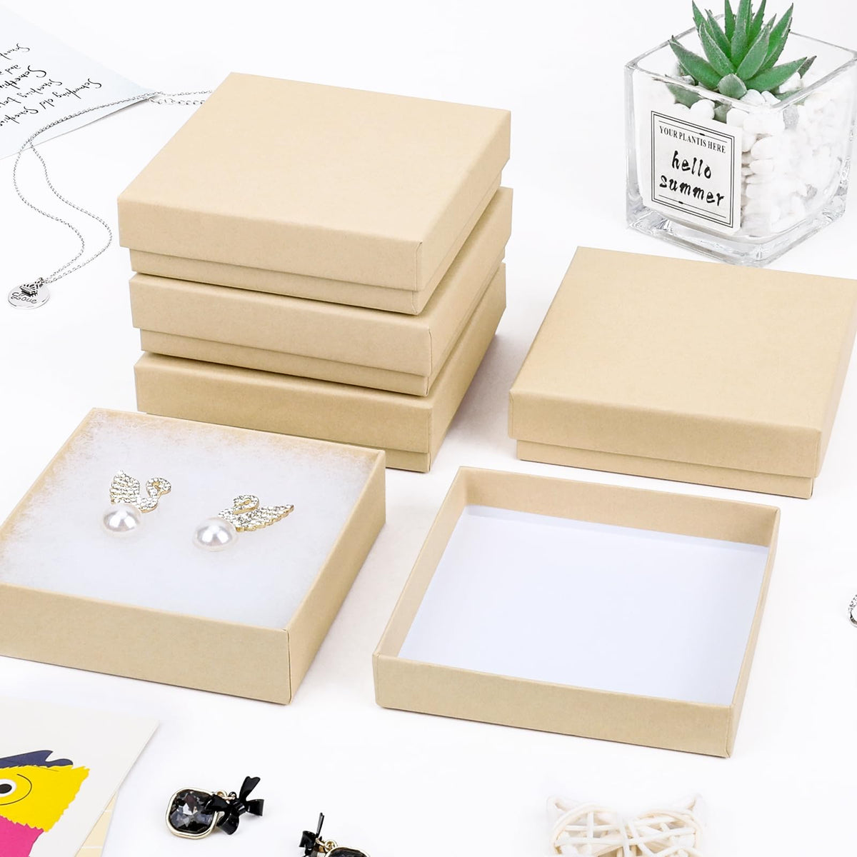 Jewelry Gift Boxes Cardboard Jewelry Boxes 40 Pack 3 5x3 5x1 - batifine Official Imagery - 3