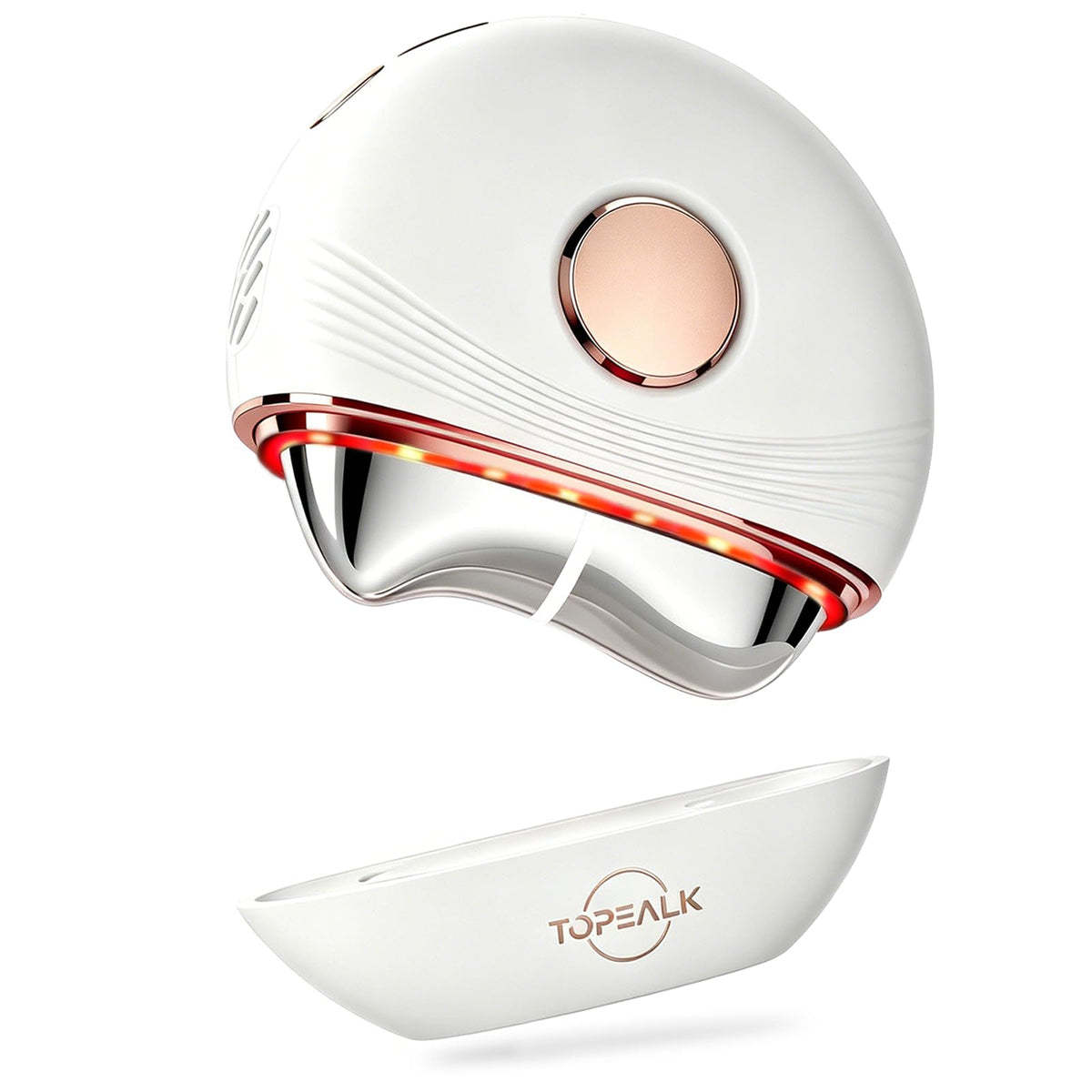 Red Light Electric Gua Sha Facial Neck Sculpting Tools with - Topealk Official Imagery - 2