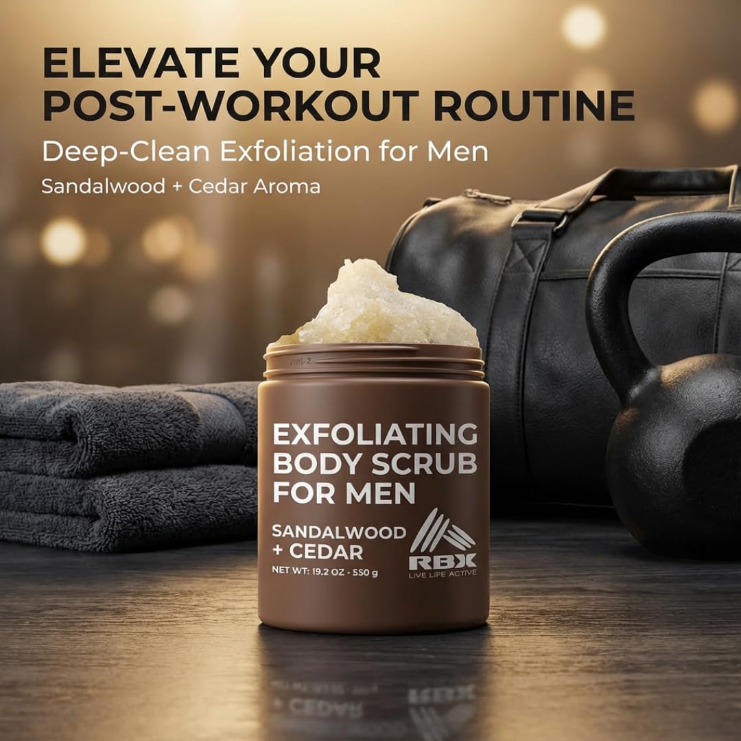 RBX Exfoliating Body Scrub with Shea Butter Vitamin A and C, Moisturizing - RBX Official Product View 7