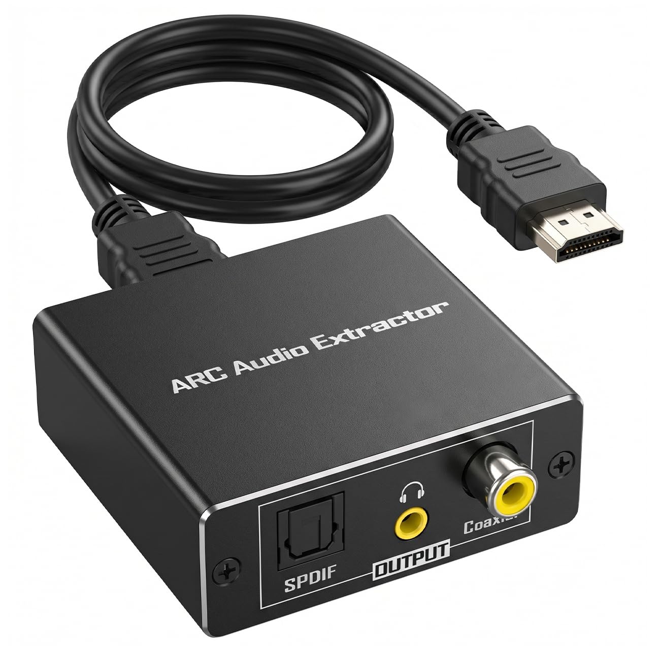 Tackston HDMI ARC Audio Converter, ARC to Toslink Optical & 3.5mm by Tackston - Angle View 2