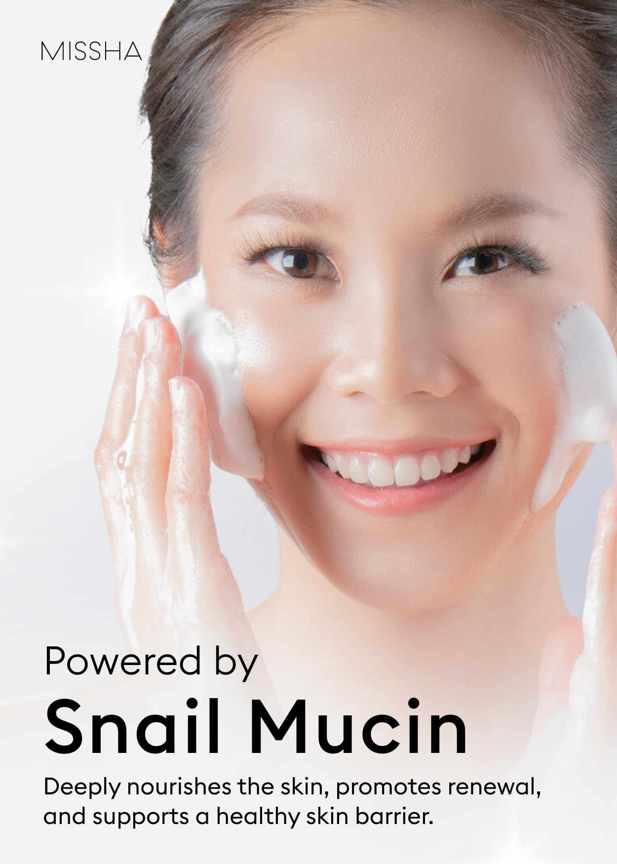 MISSHA Cell Renew Snail Foaming Cleanser Korean Face Wash 3.38 oz - MISSHA